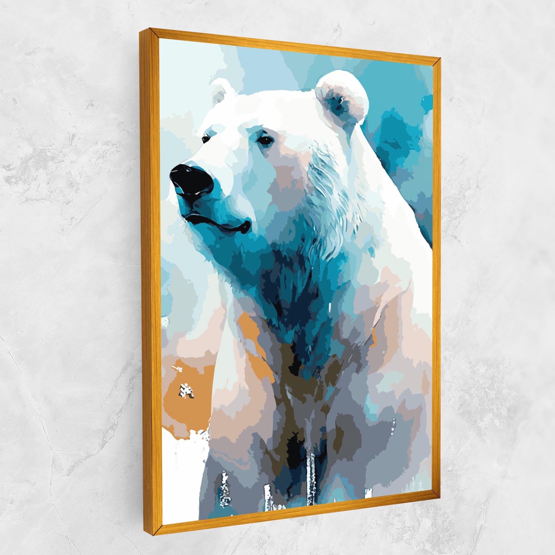 Картина на платно Beautiful Icebear mockup 1