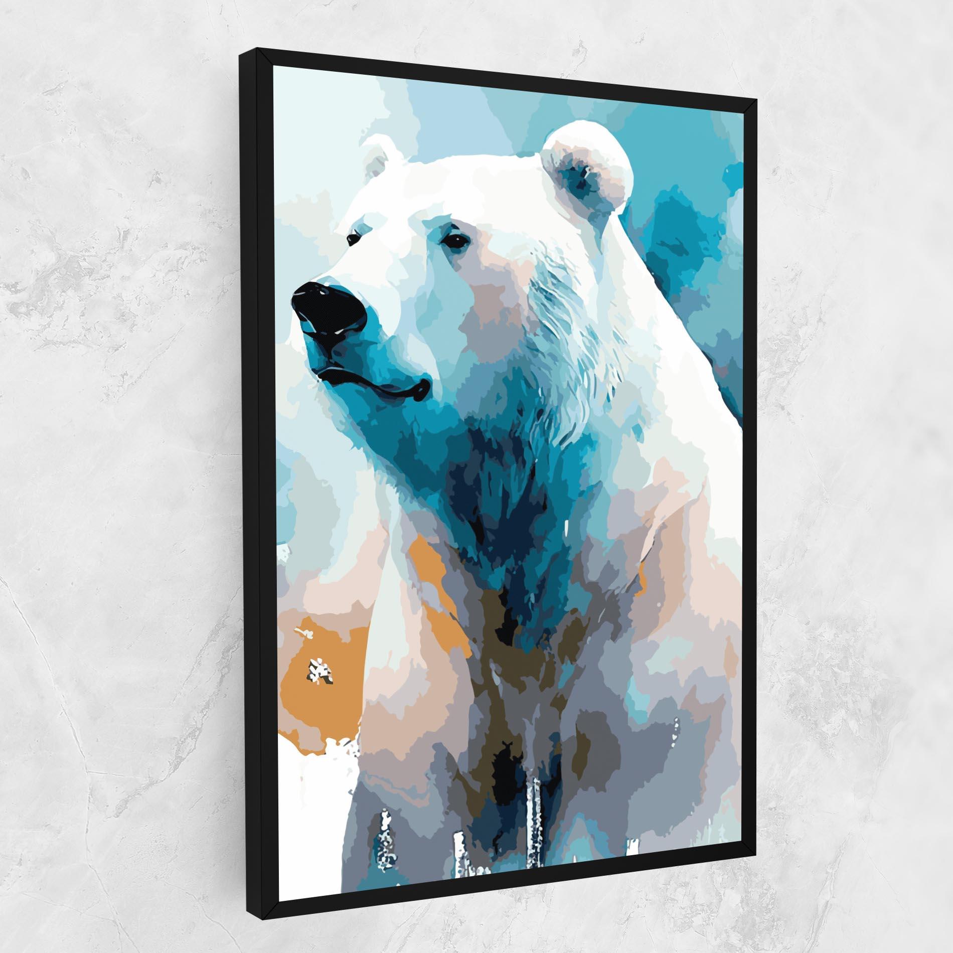 Картина на платно Beautiful Icebear mockup 1