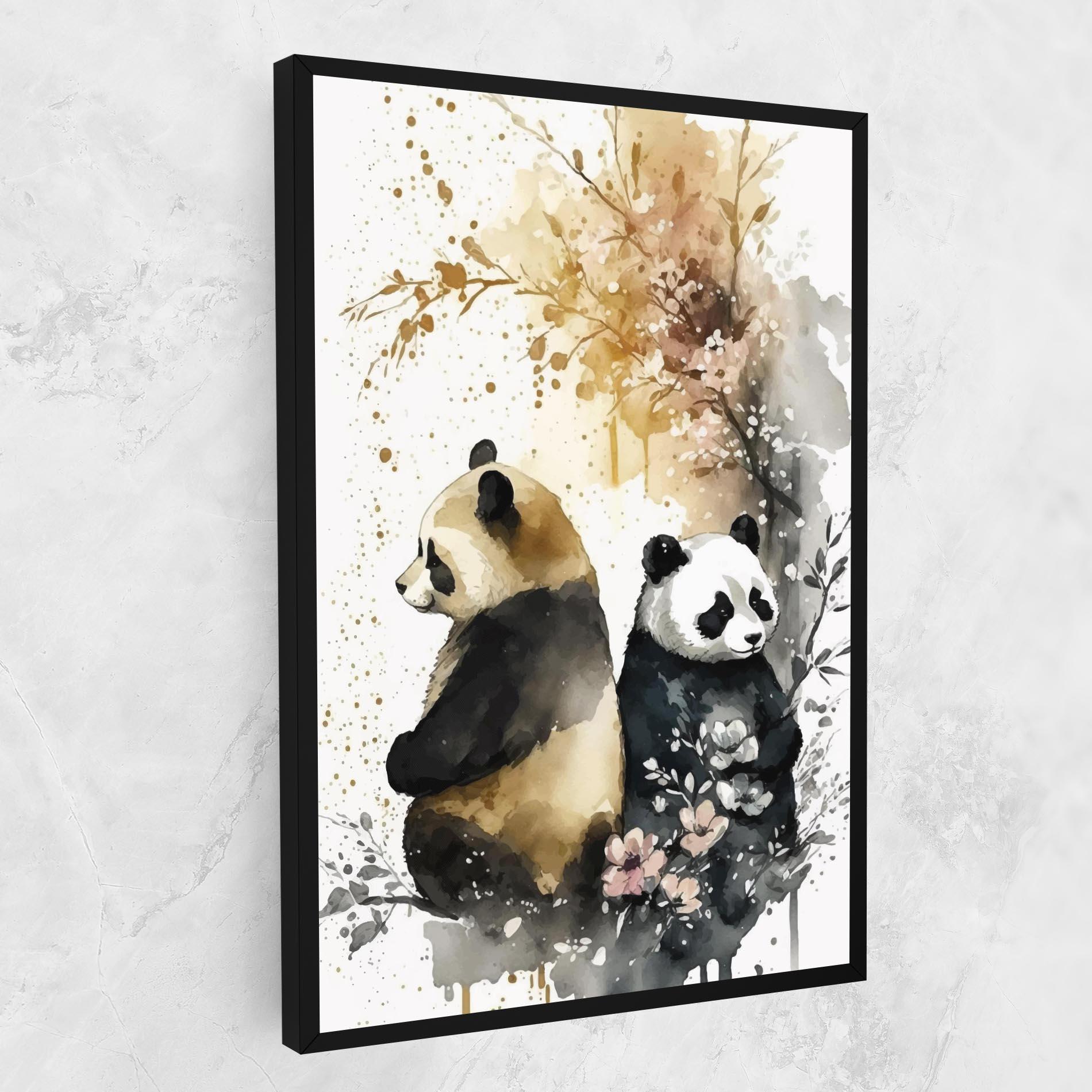 Картина на платно Gold Panda Art mockup 1