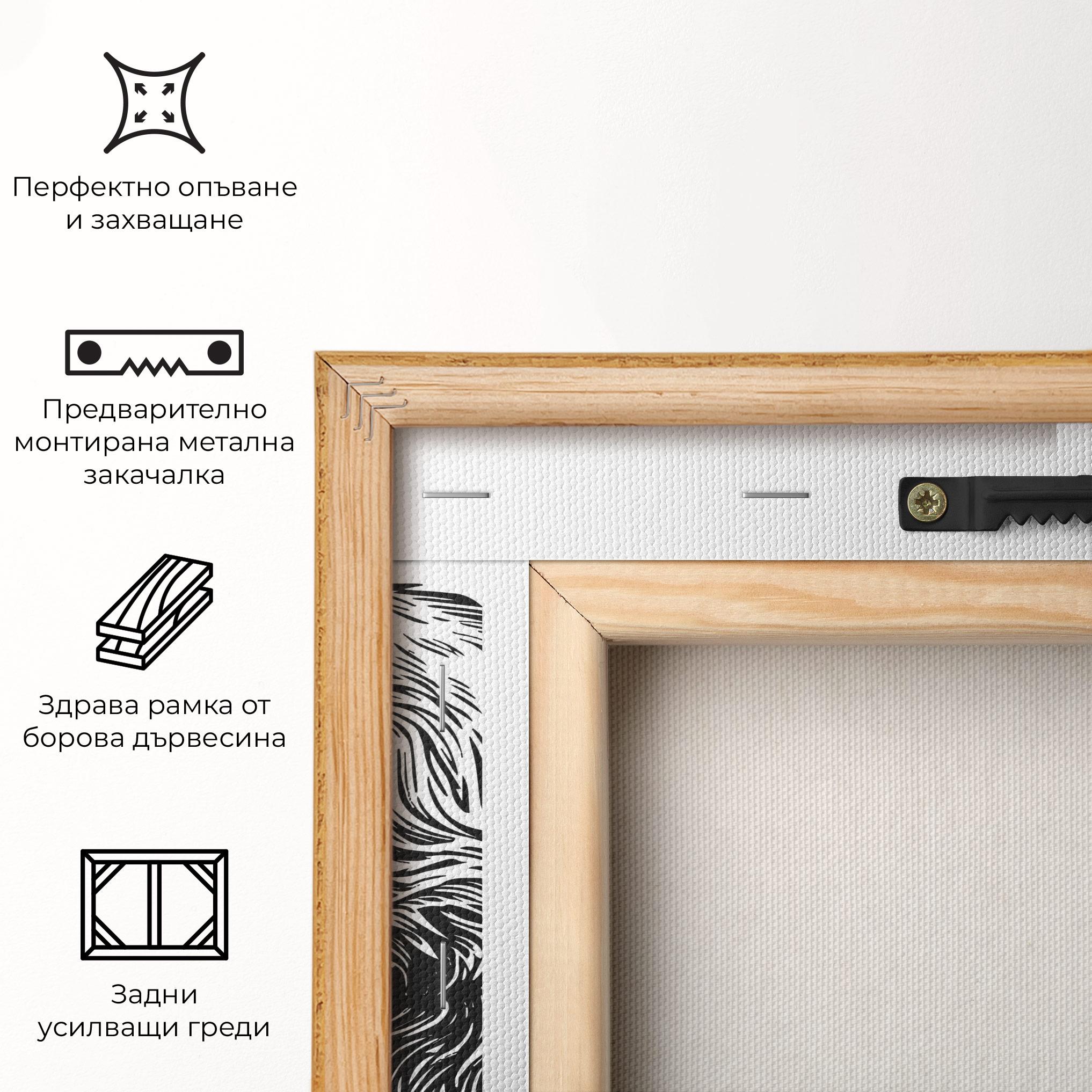 Картина на платно Bear Bite mockup 5