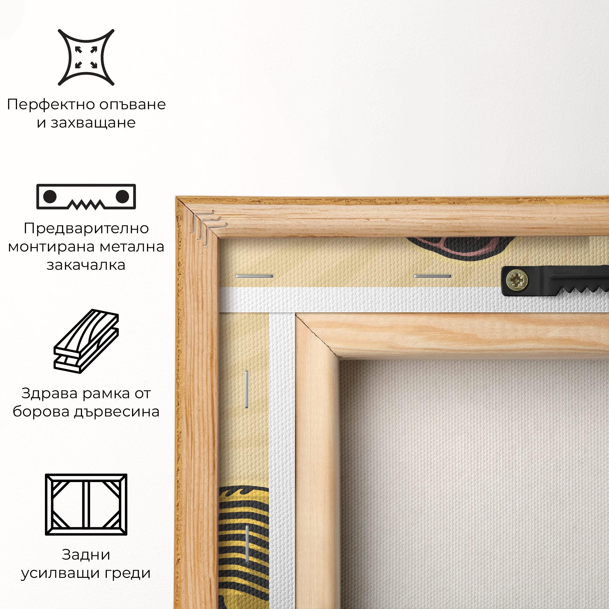 Картина на платно Bear Singing mockup 5