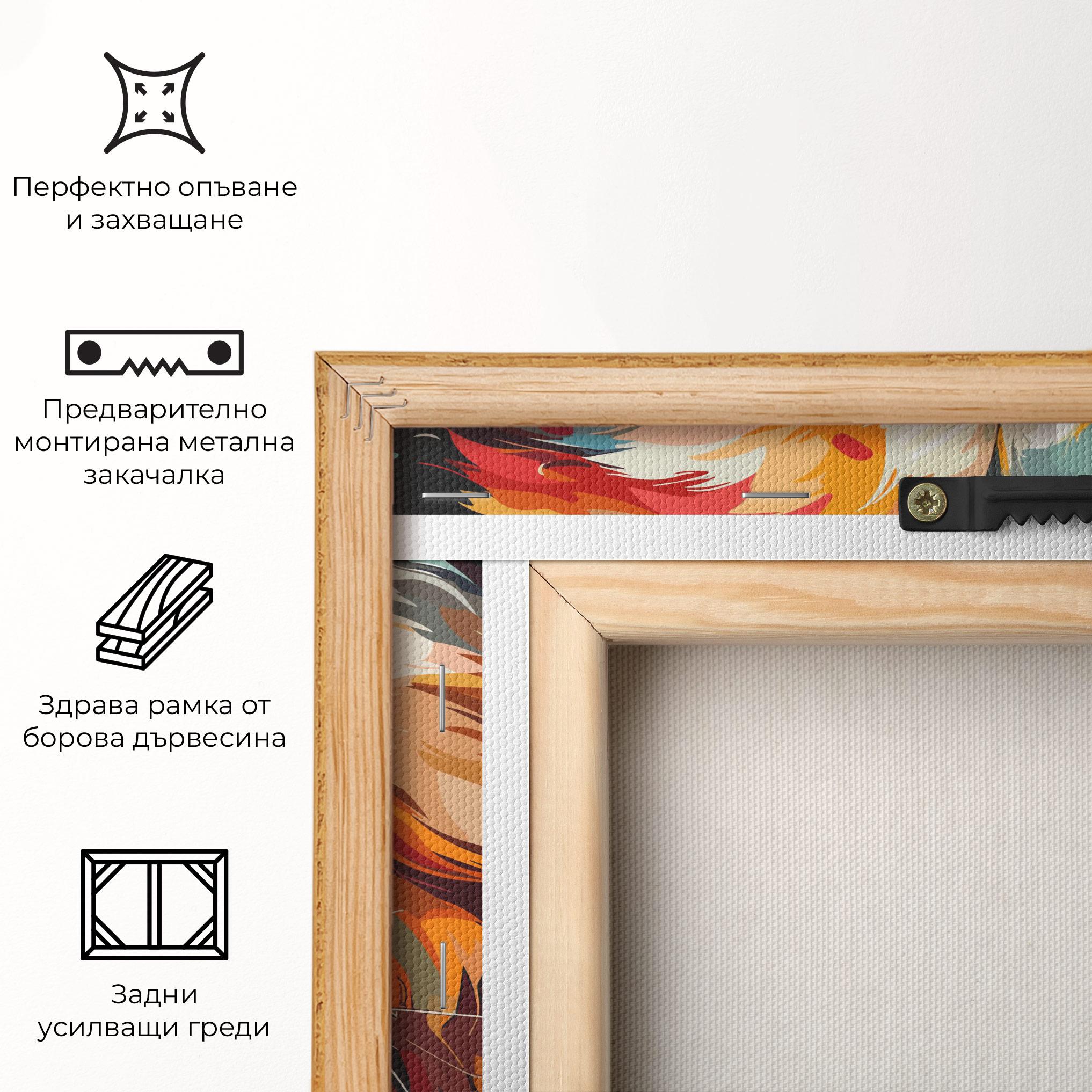 Картина на платно Cream Color Bear mockup 5