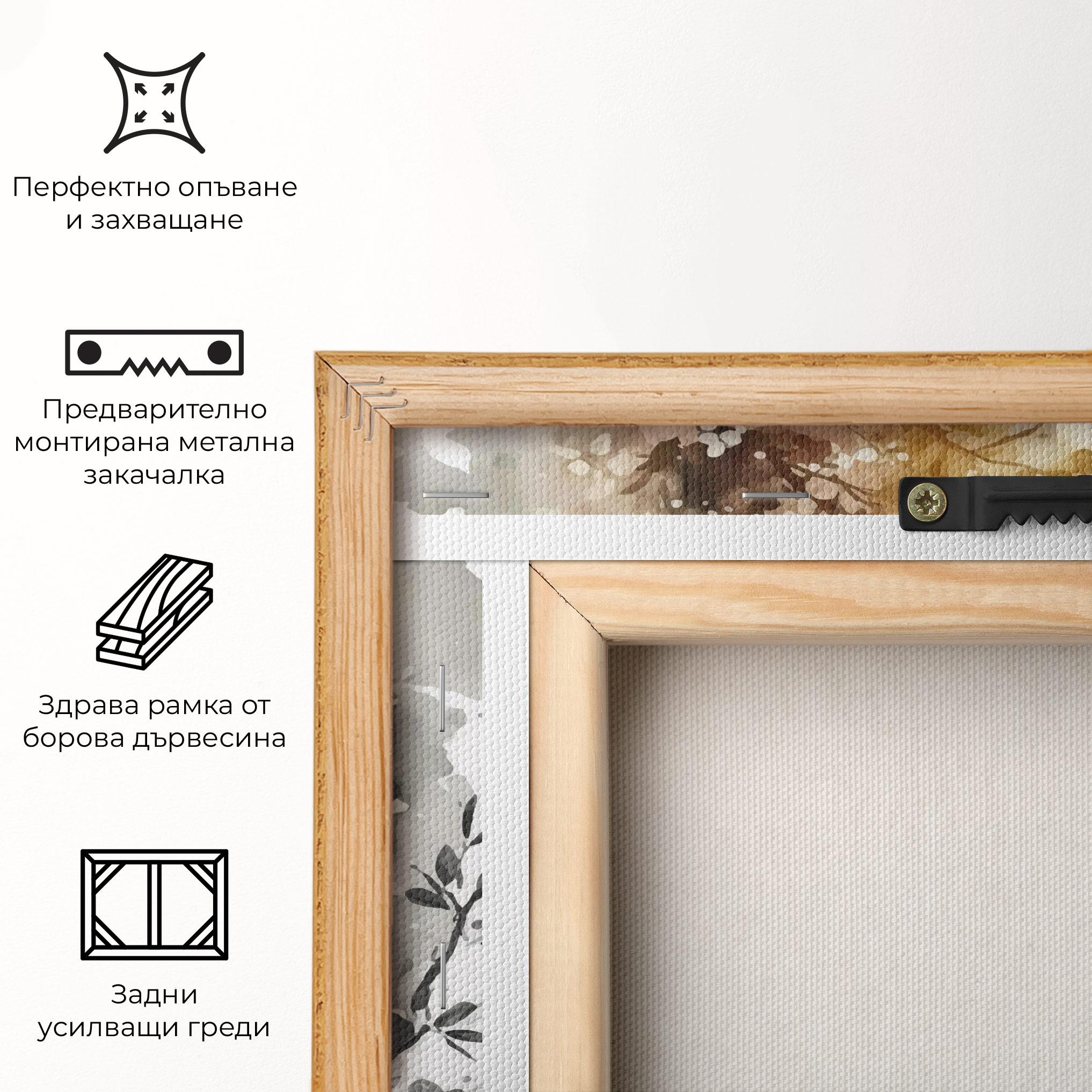 Картина на платно Gold Panda Art mockup 5