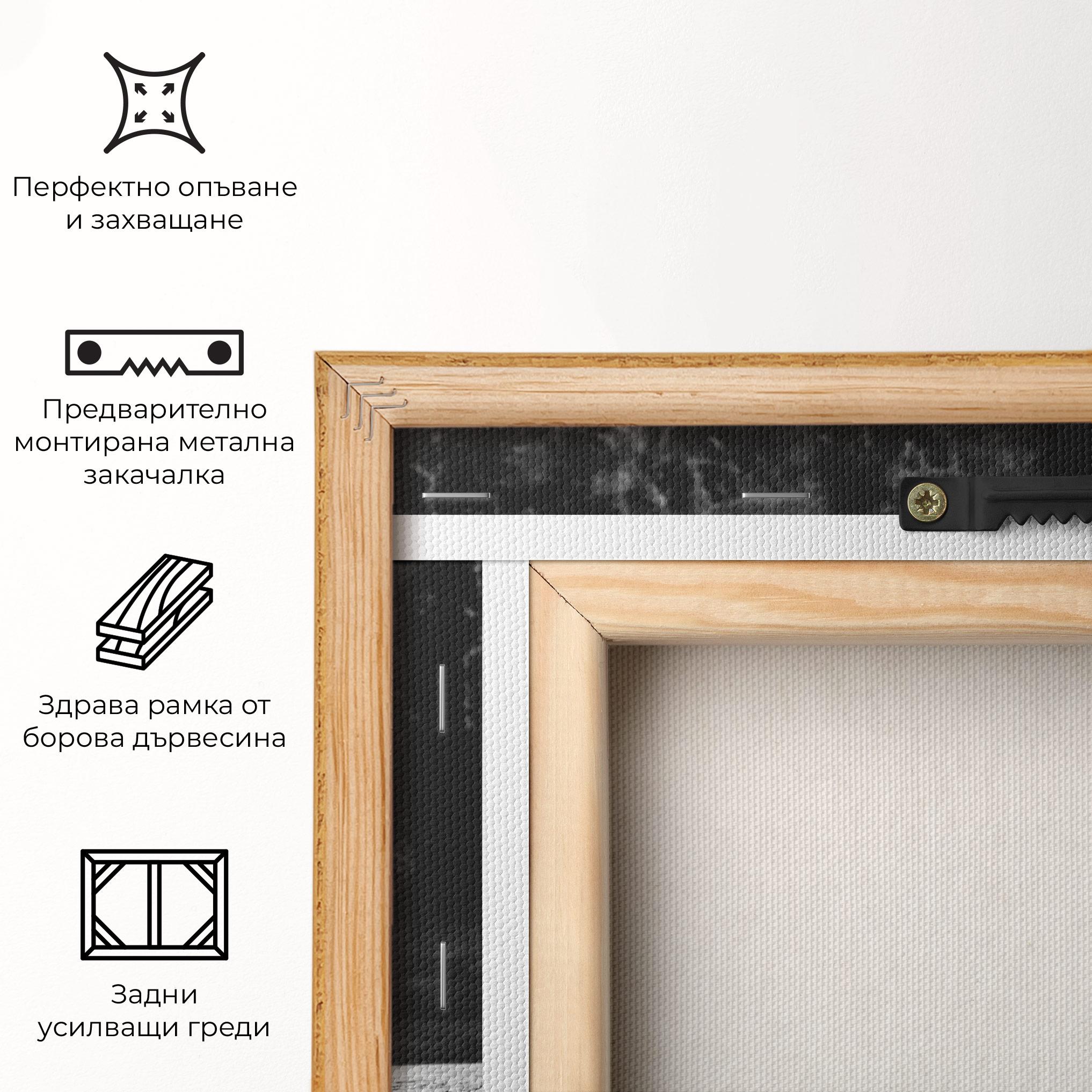 Картина на платно Grey Bear mockup 5