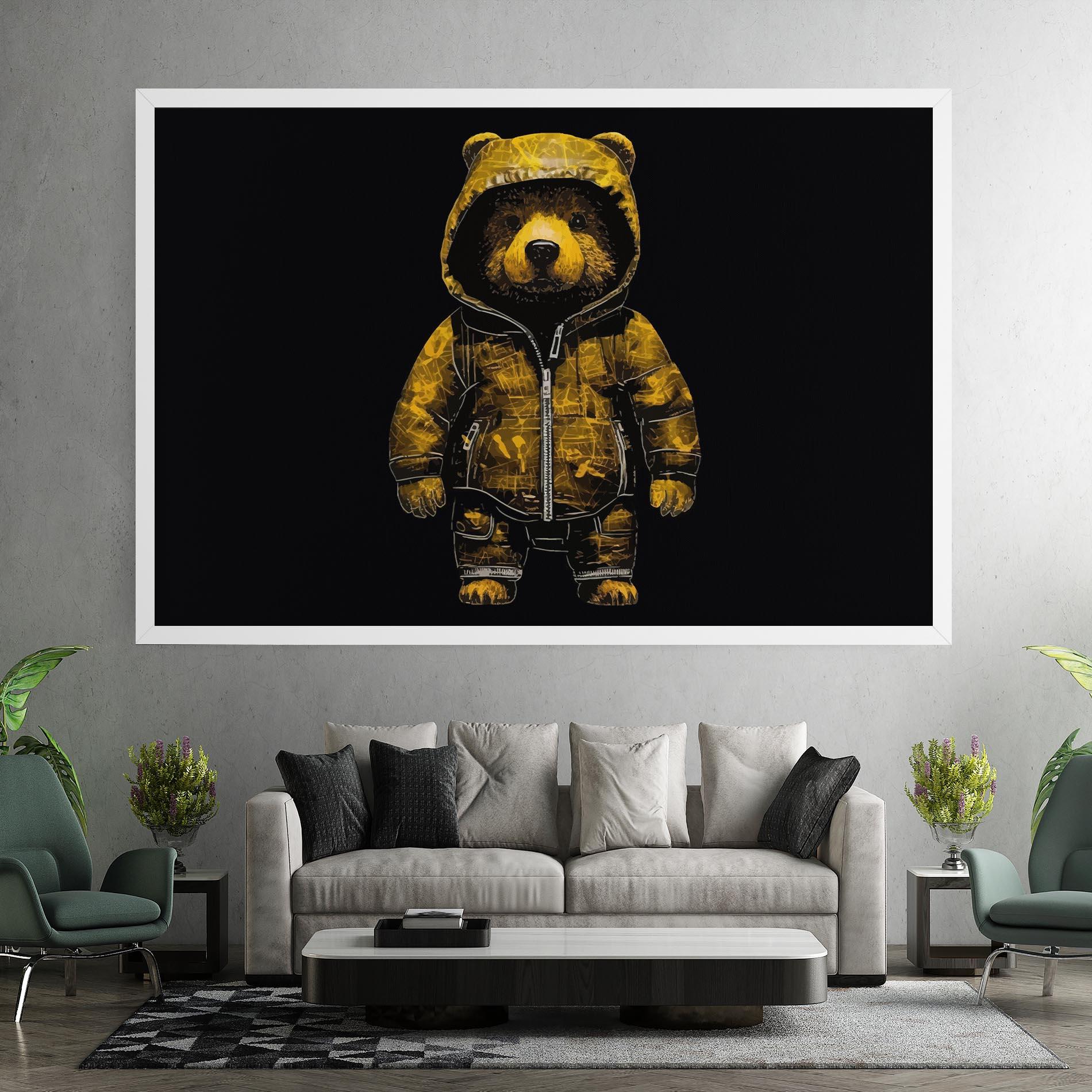 Картина на платно Yellow Bear mockup 7
