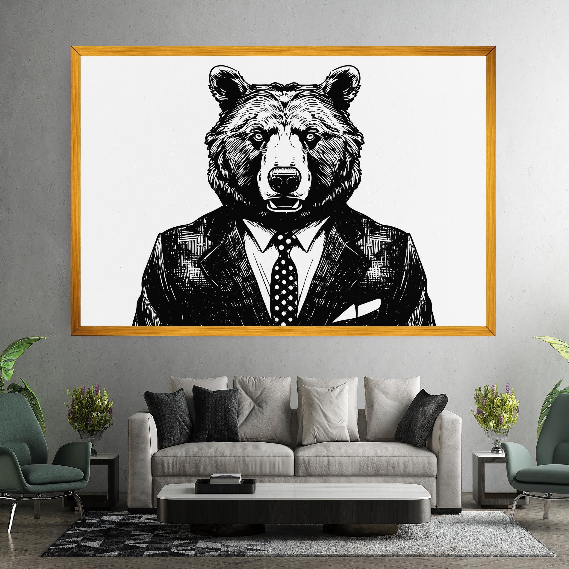 Bear In Suit mockup 7