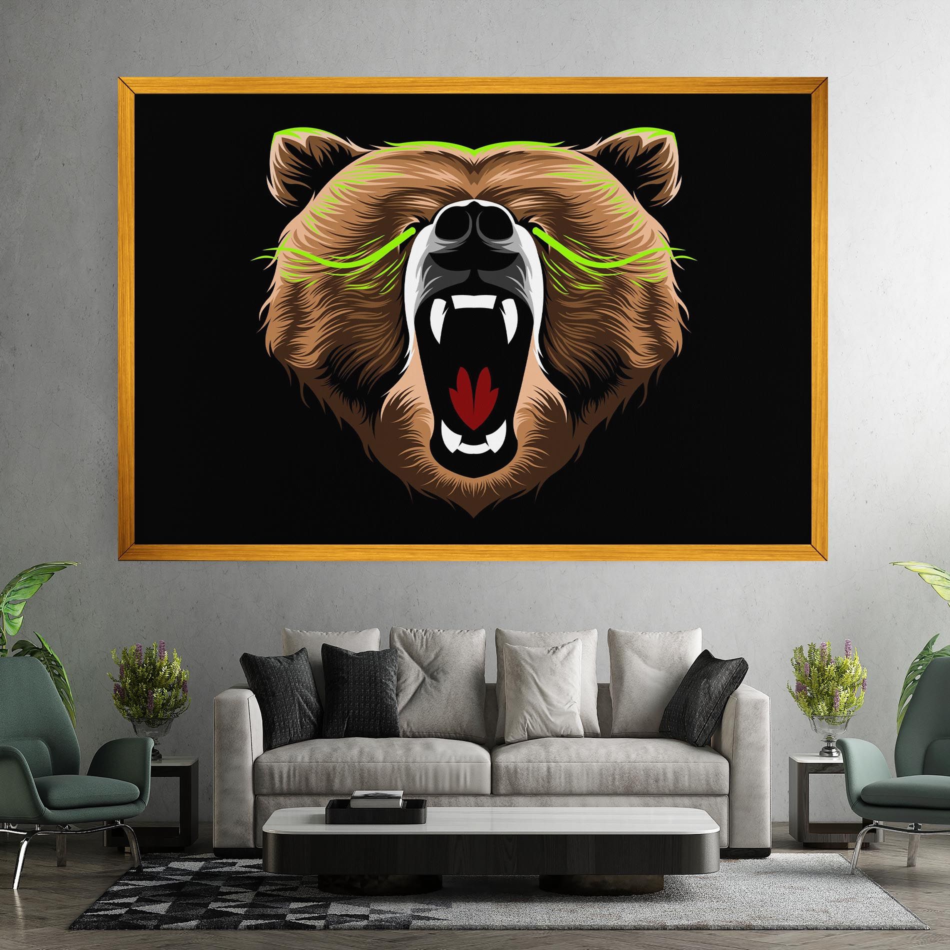 Green Line Bear mockup 7