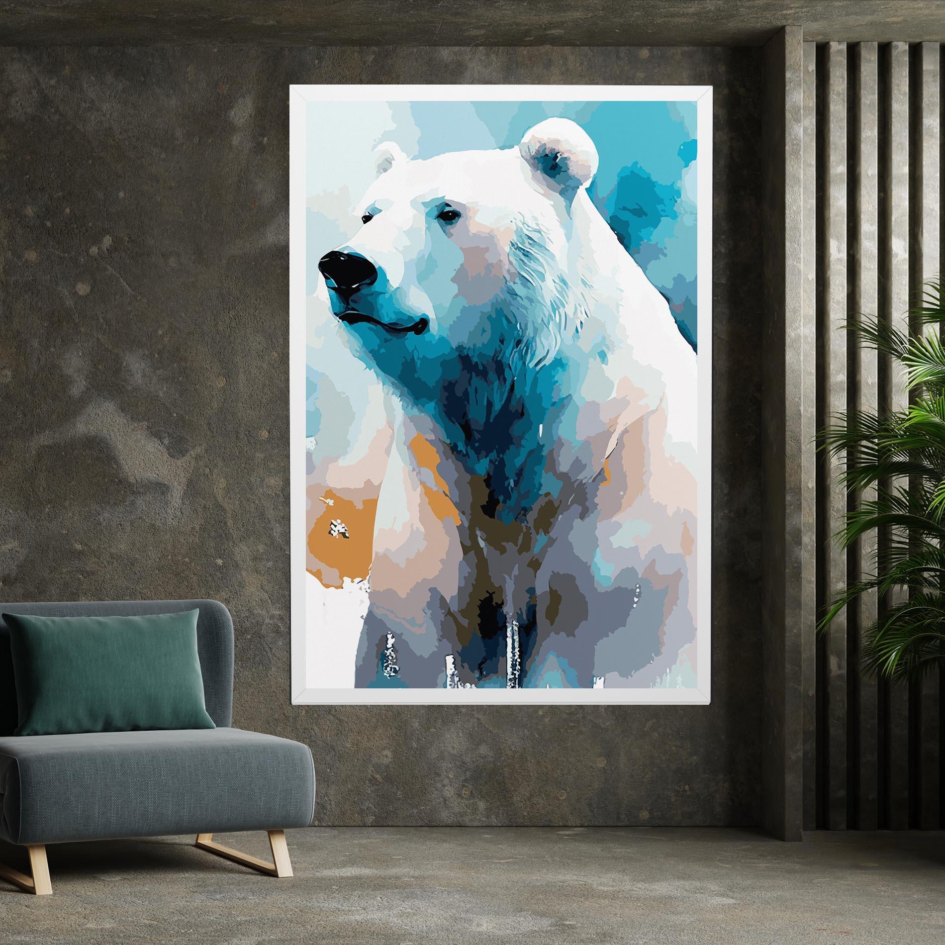 Картина на платно Beautiful Icebear mockup 7