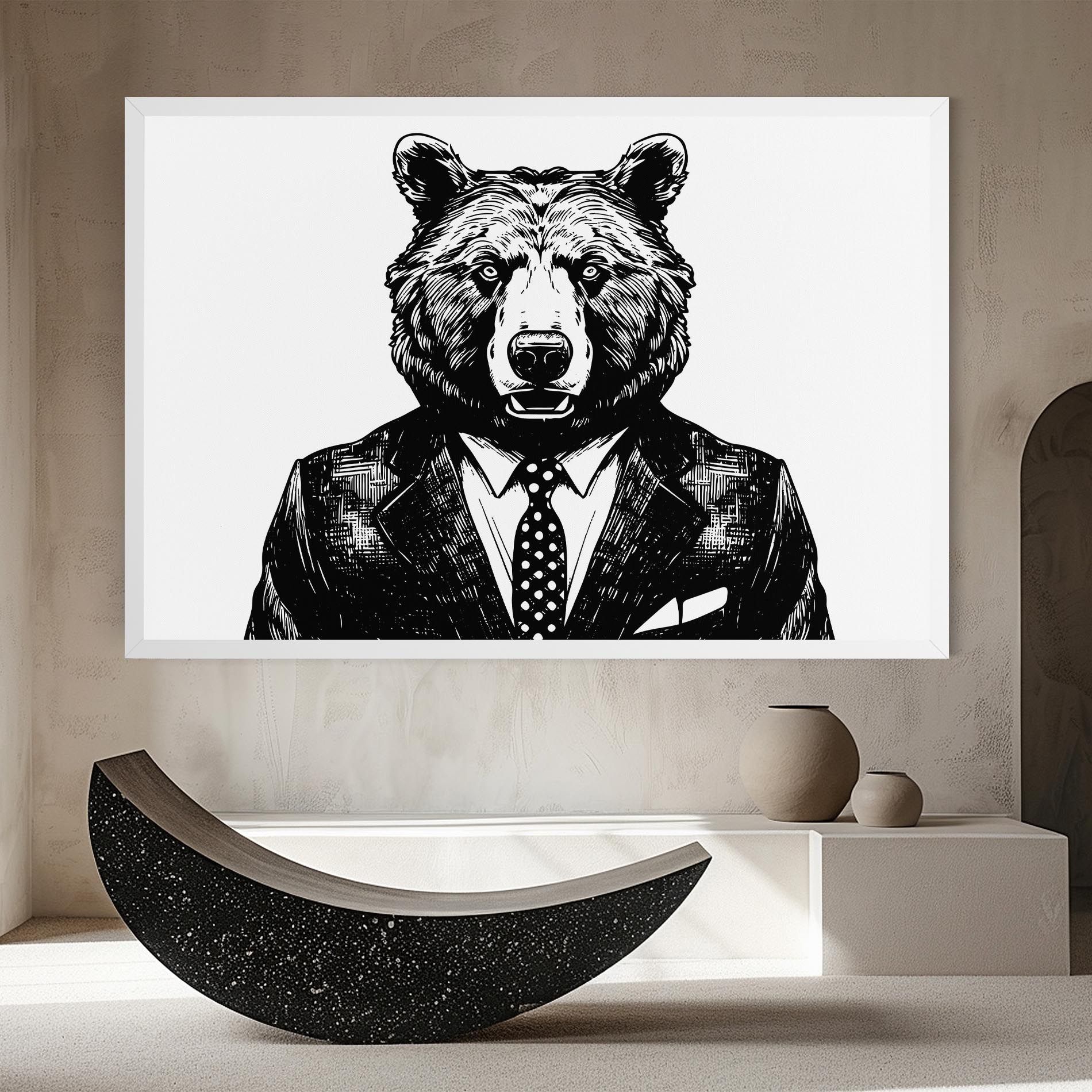 Bear In Suit mockup 8