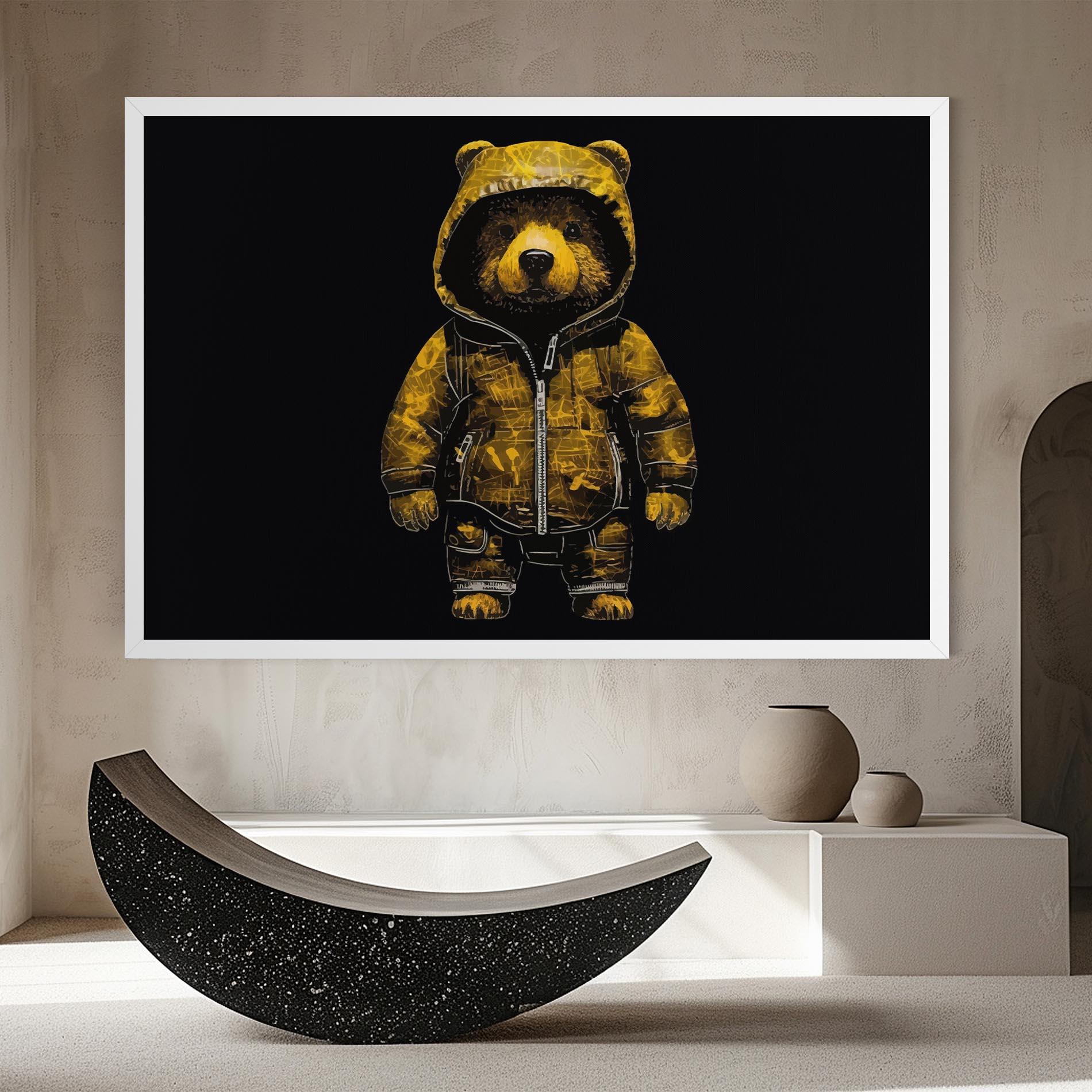 Картина на платно Yellow Bear mockup 8