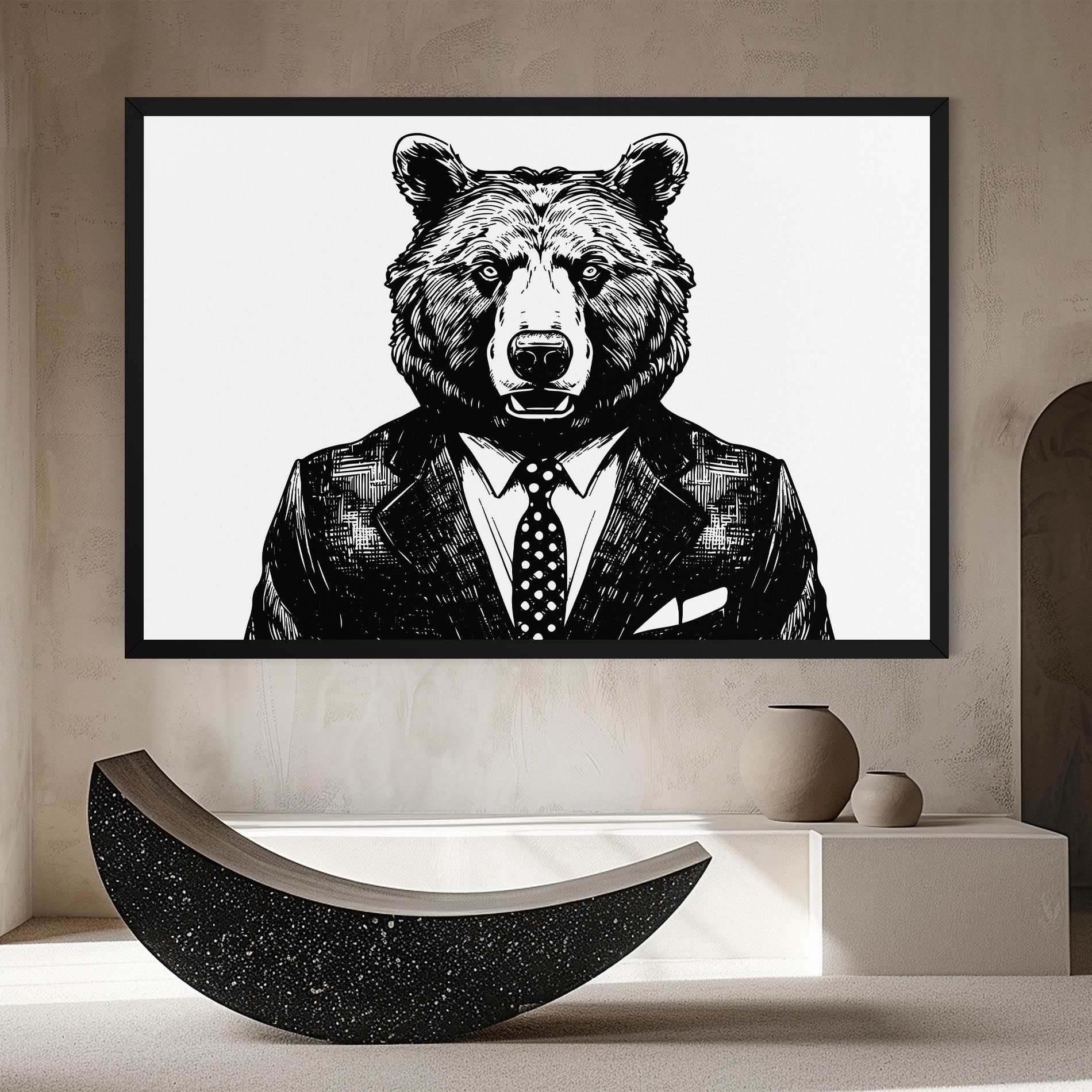 Bear In Suit mockup 8