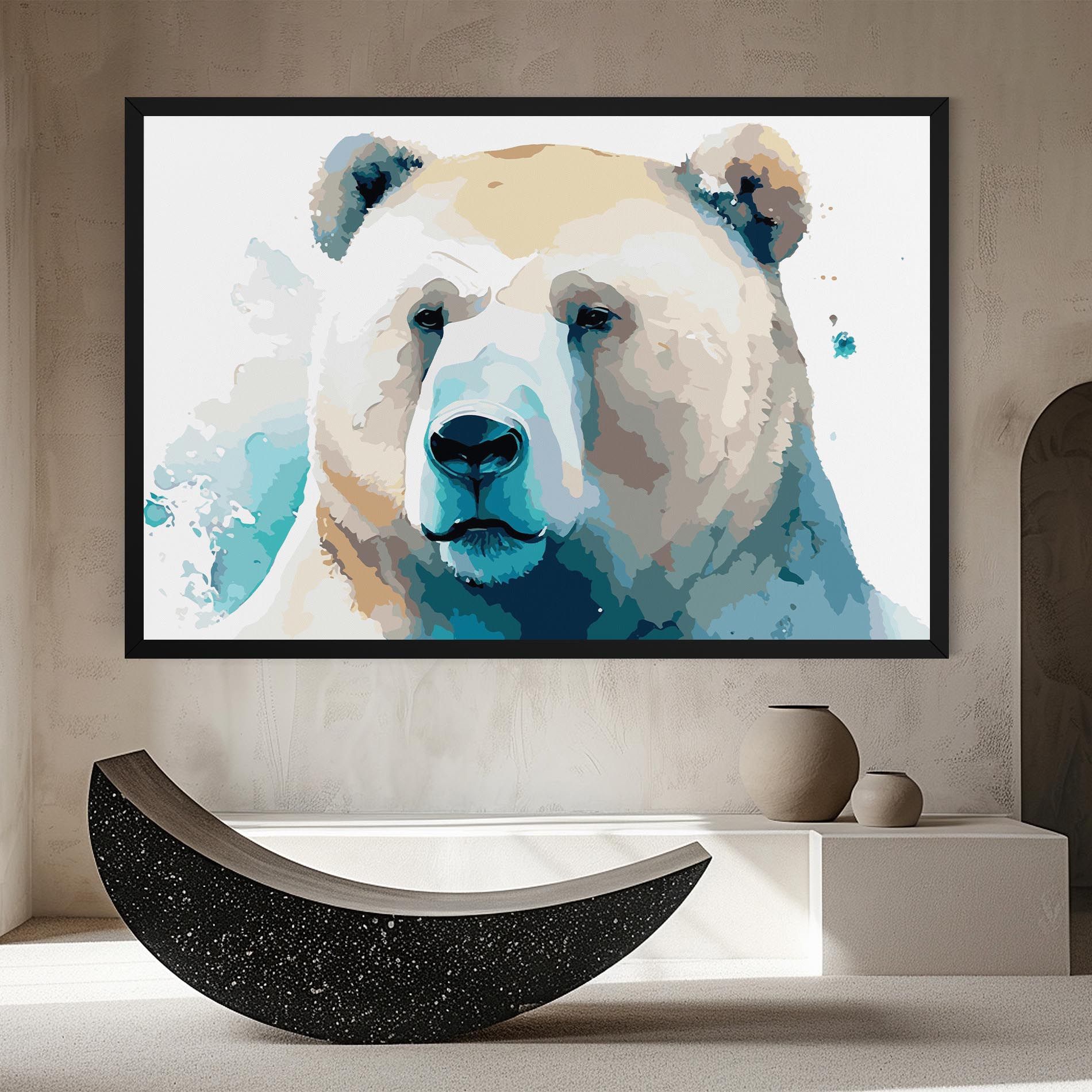 Big Watercolor Bear mockup 8