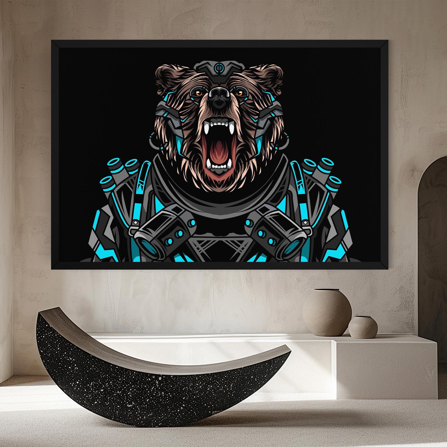 Black Cyborg Bear mockup 8