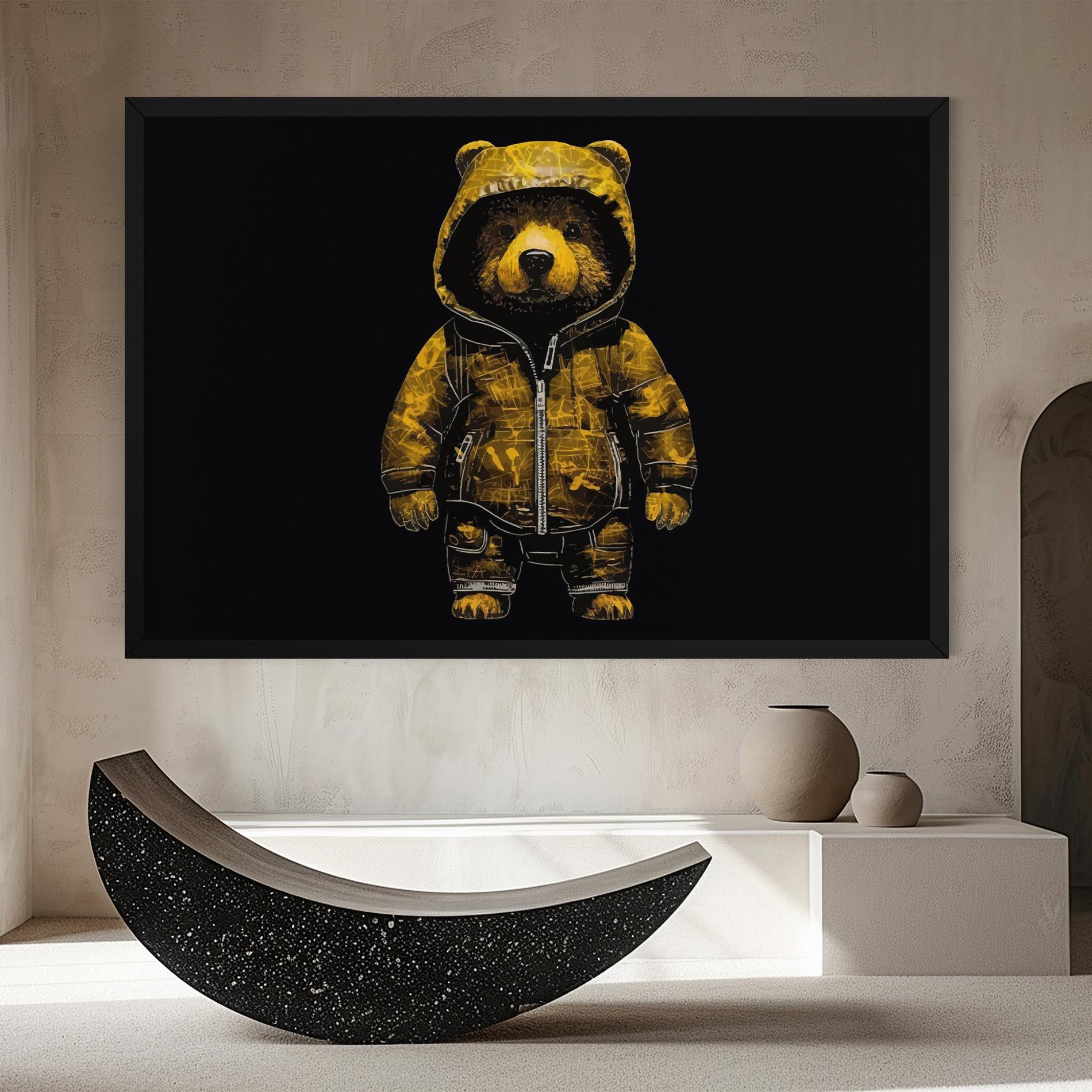 Картина на платно Yellow Bear mockup 8