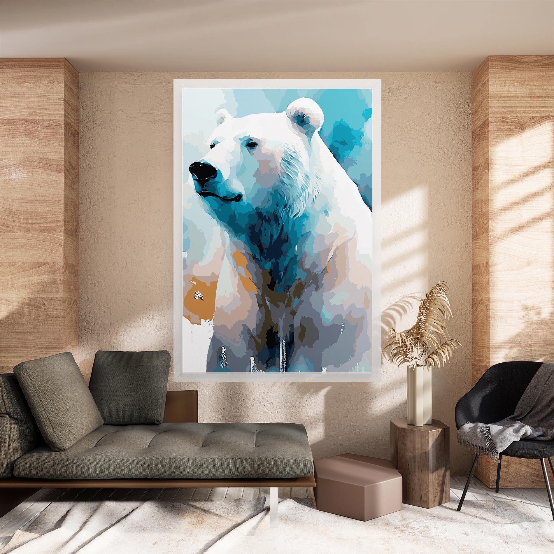 Картина на платно Beautiful Icebear mockup 8