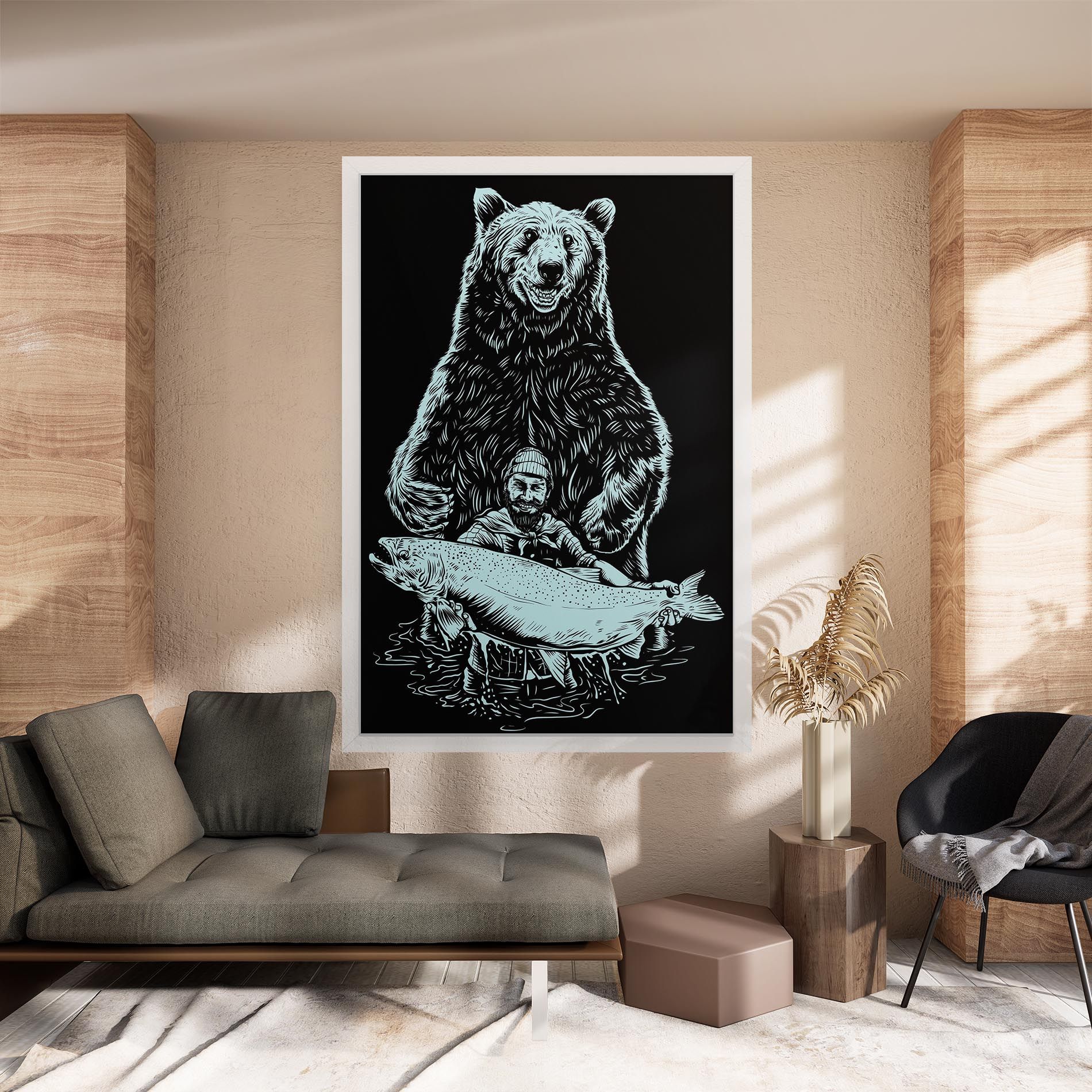 Fishing Bear mockup 8