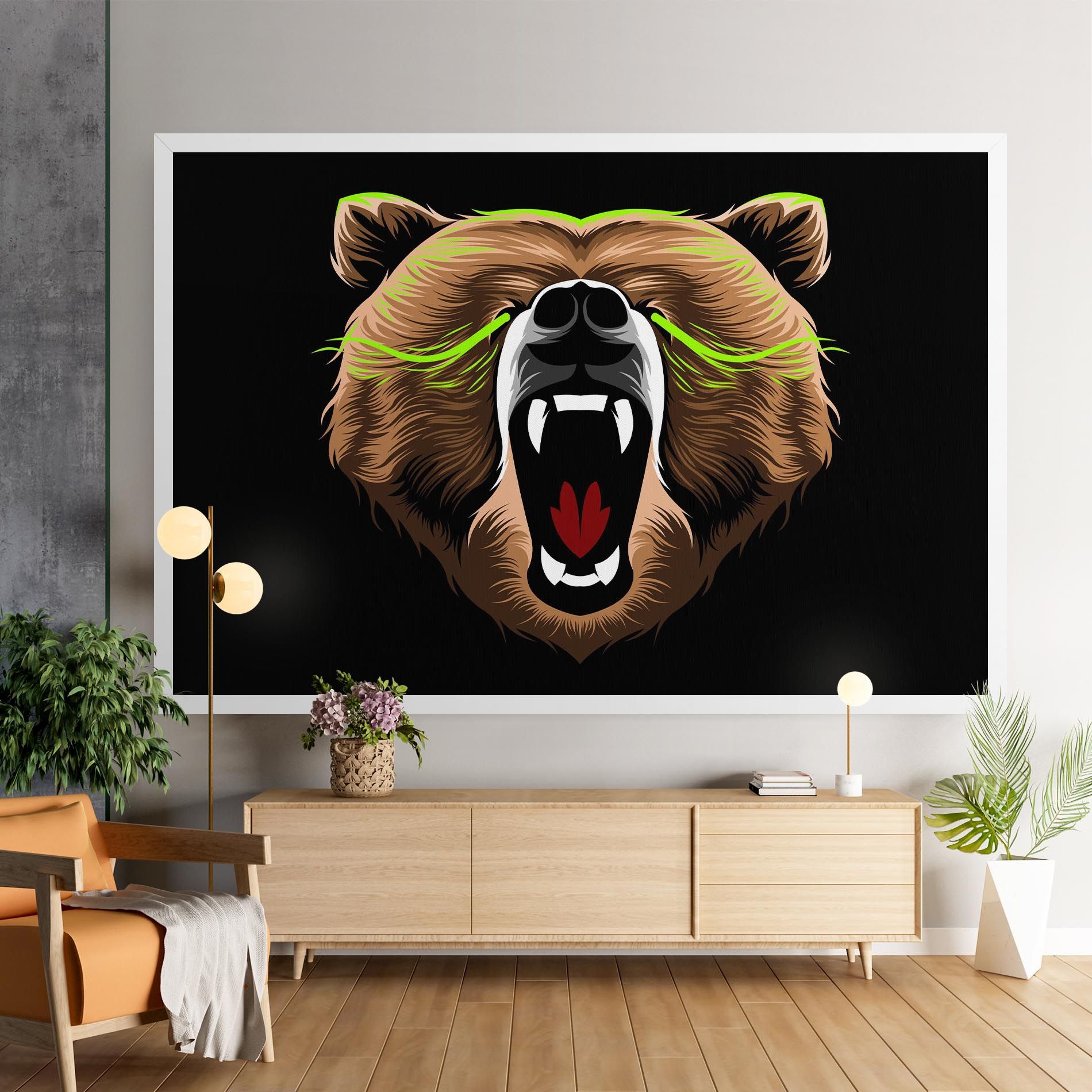 Green Line Bear mockup 9