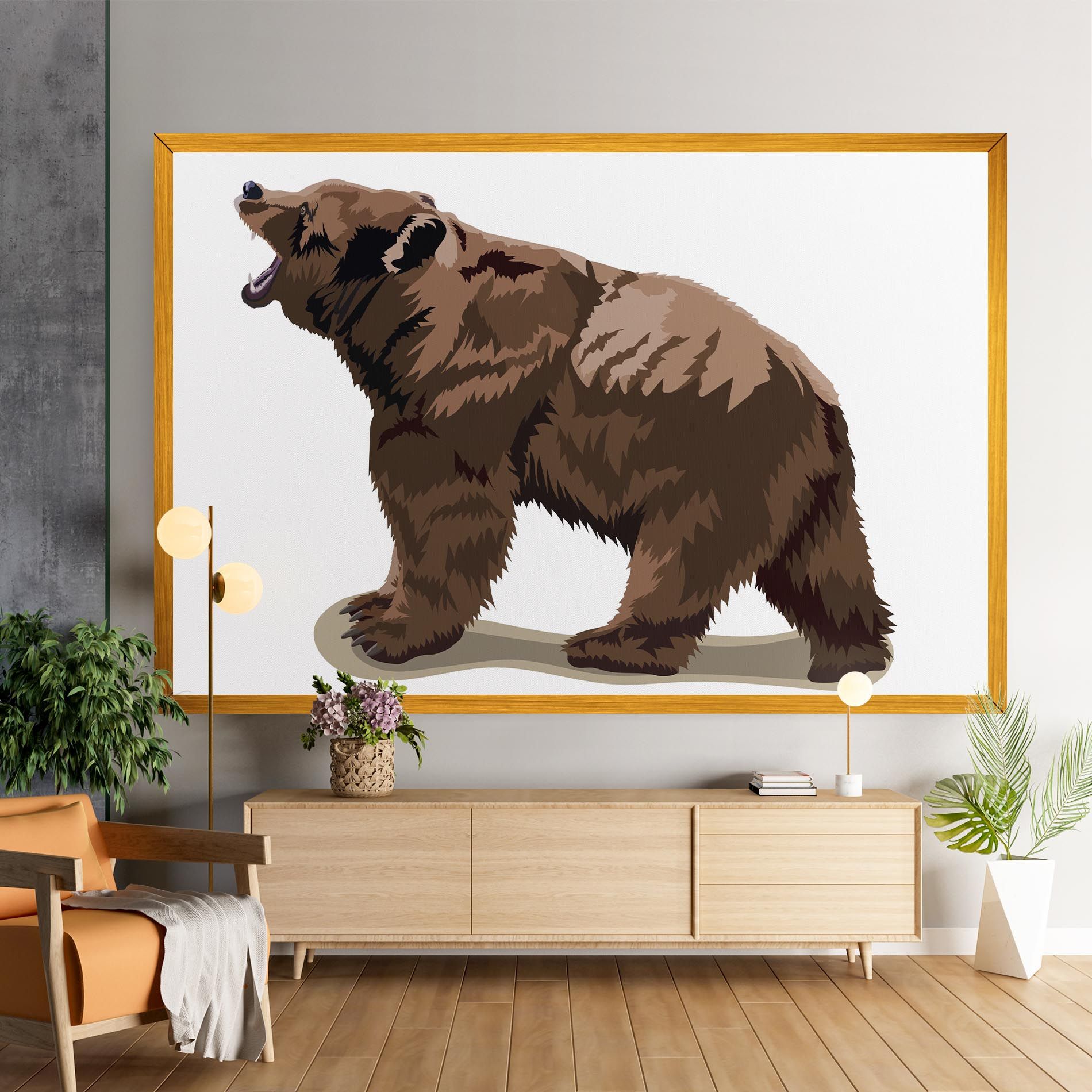Angry Walking Bear mockup 9