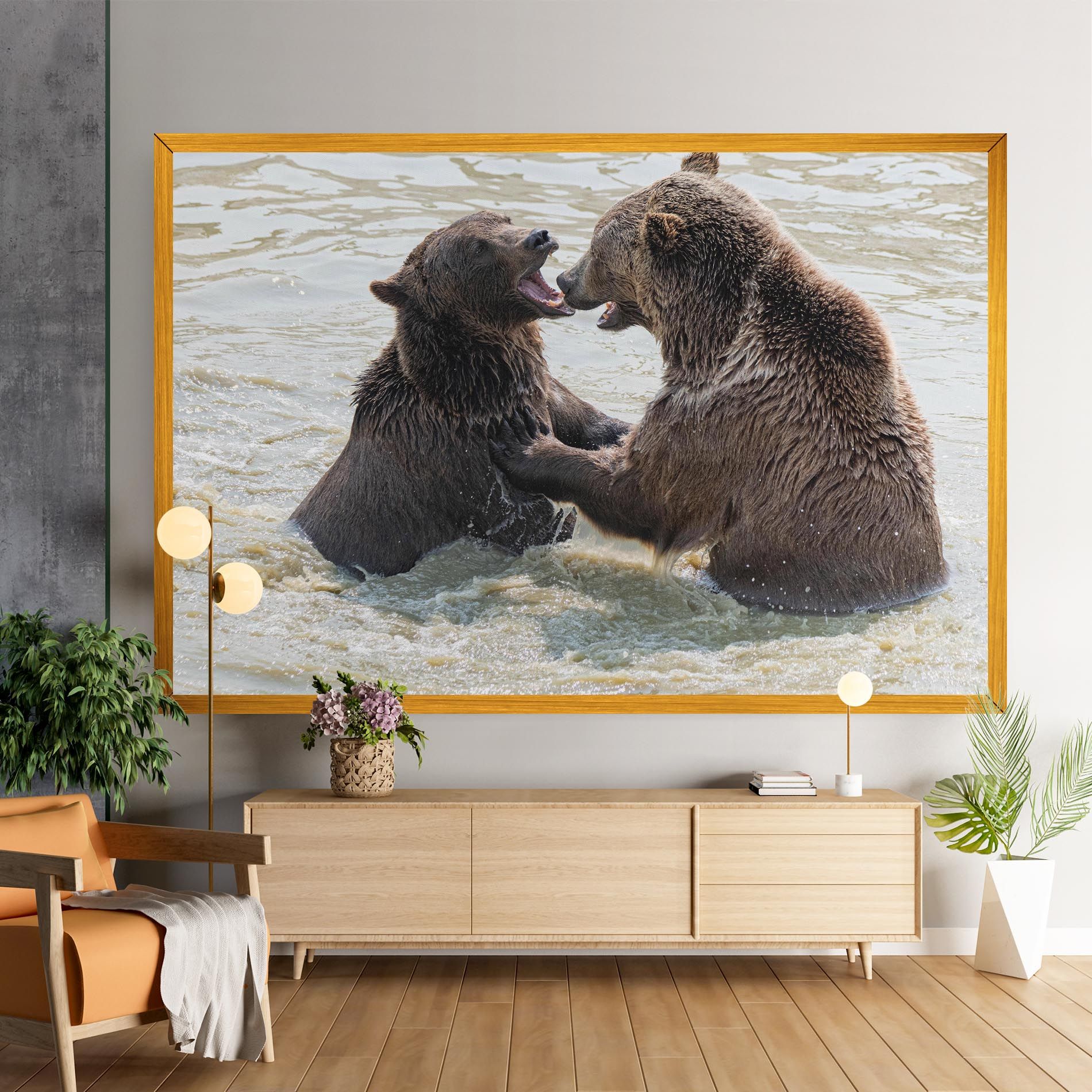 Bears Fighting mockup 9