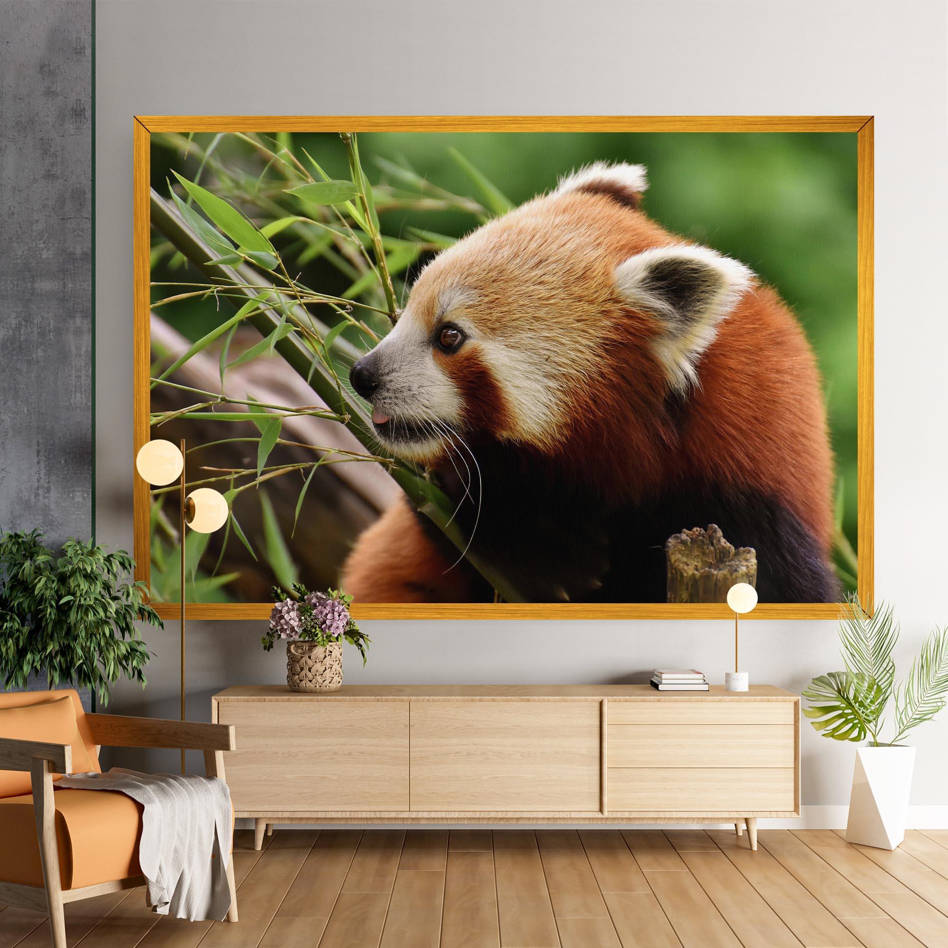 Картина на платно Cute Red Panda mockup 9