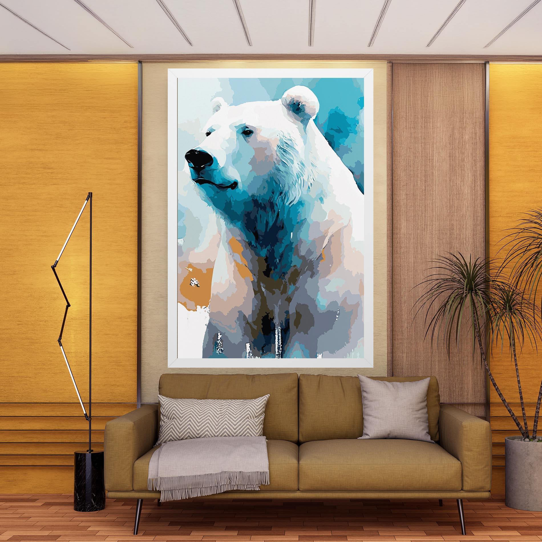 Картина на платно Beautiful Icebear mockup 9