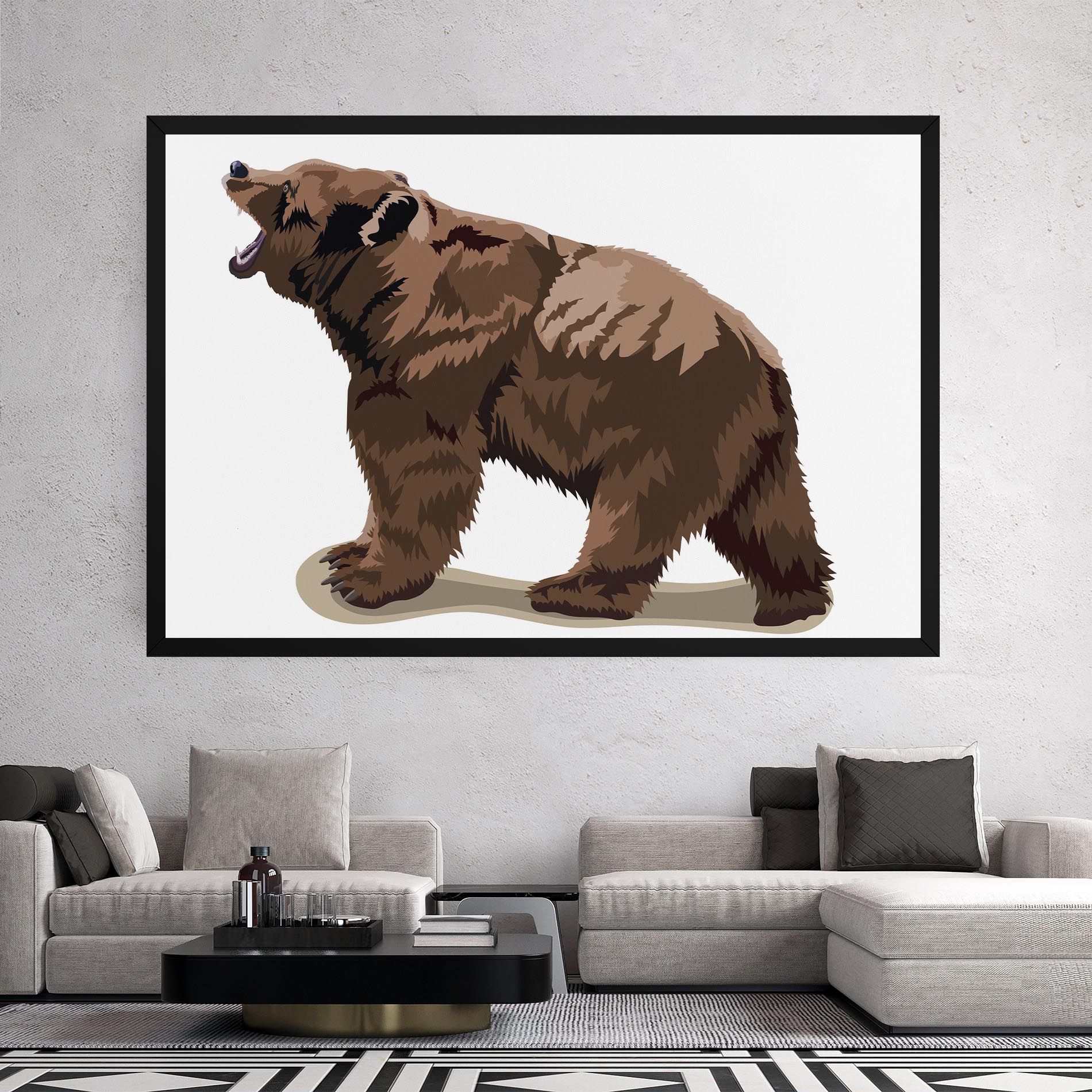 Angry Walking Bear mockup 2