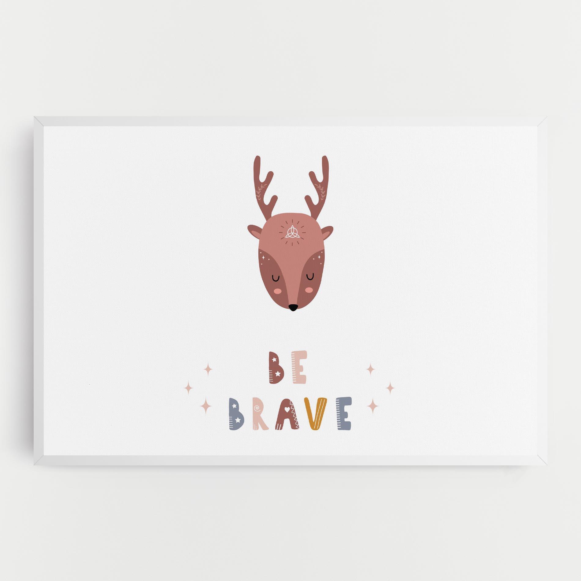 Картина на платно Brave Deer mockup 0