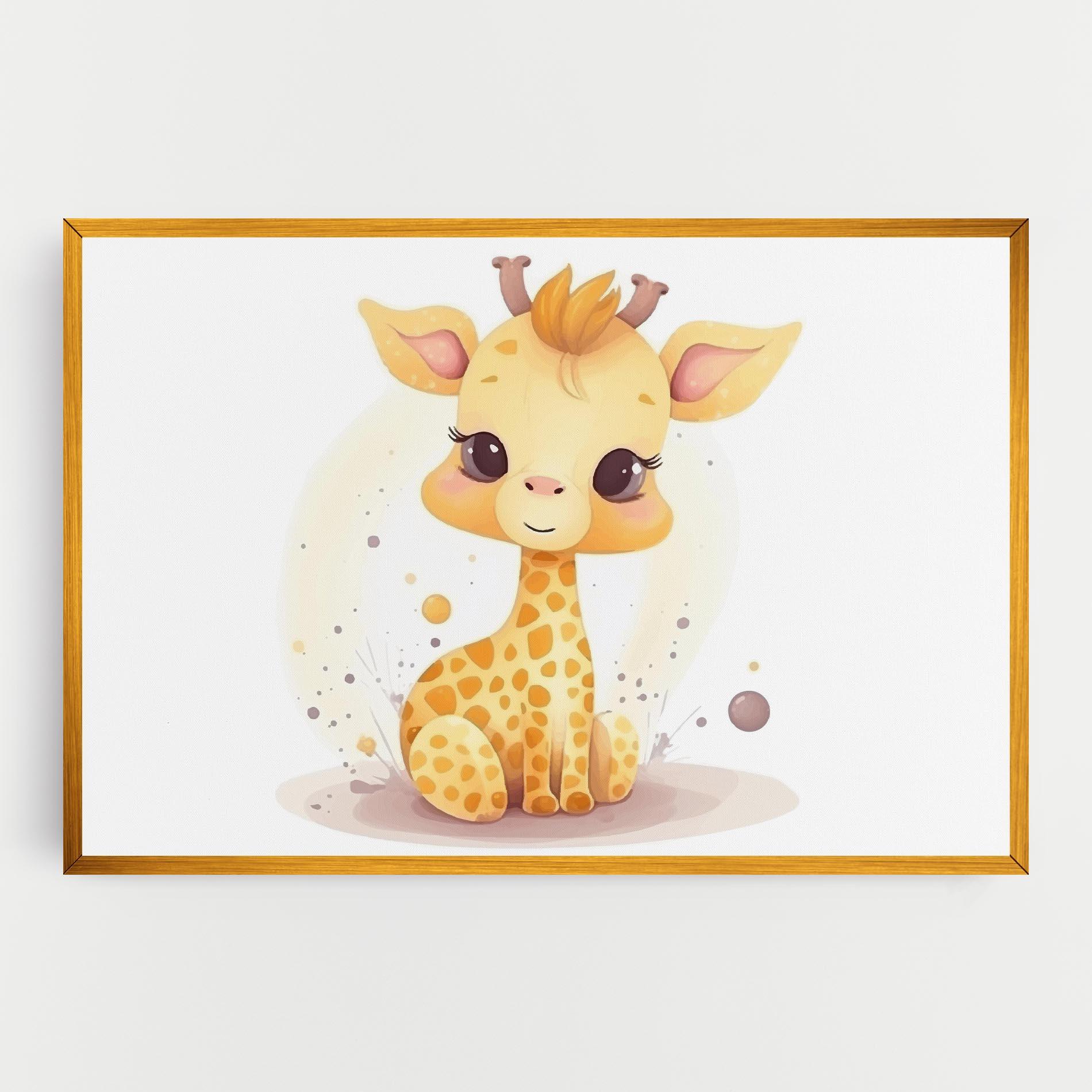 Картина на платно Adorable Giraffe mockup 0