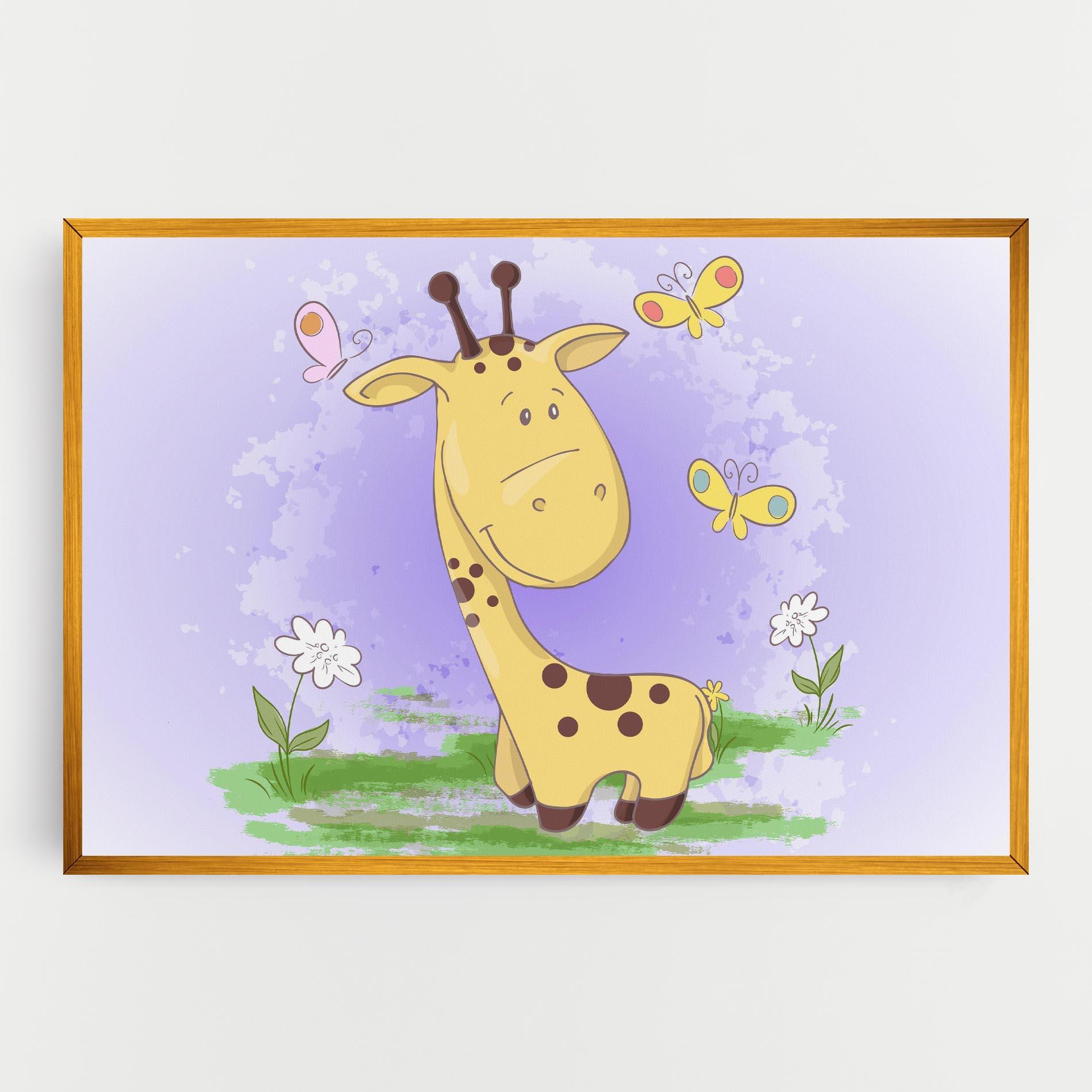 Картина на платно Cute Giraffe mockup 0