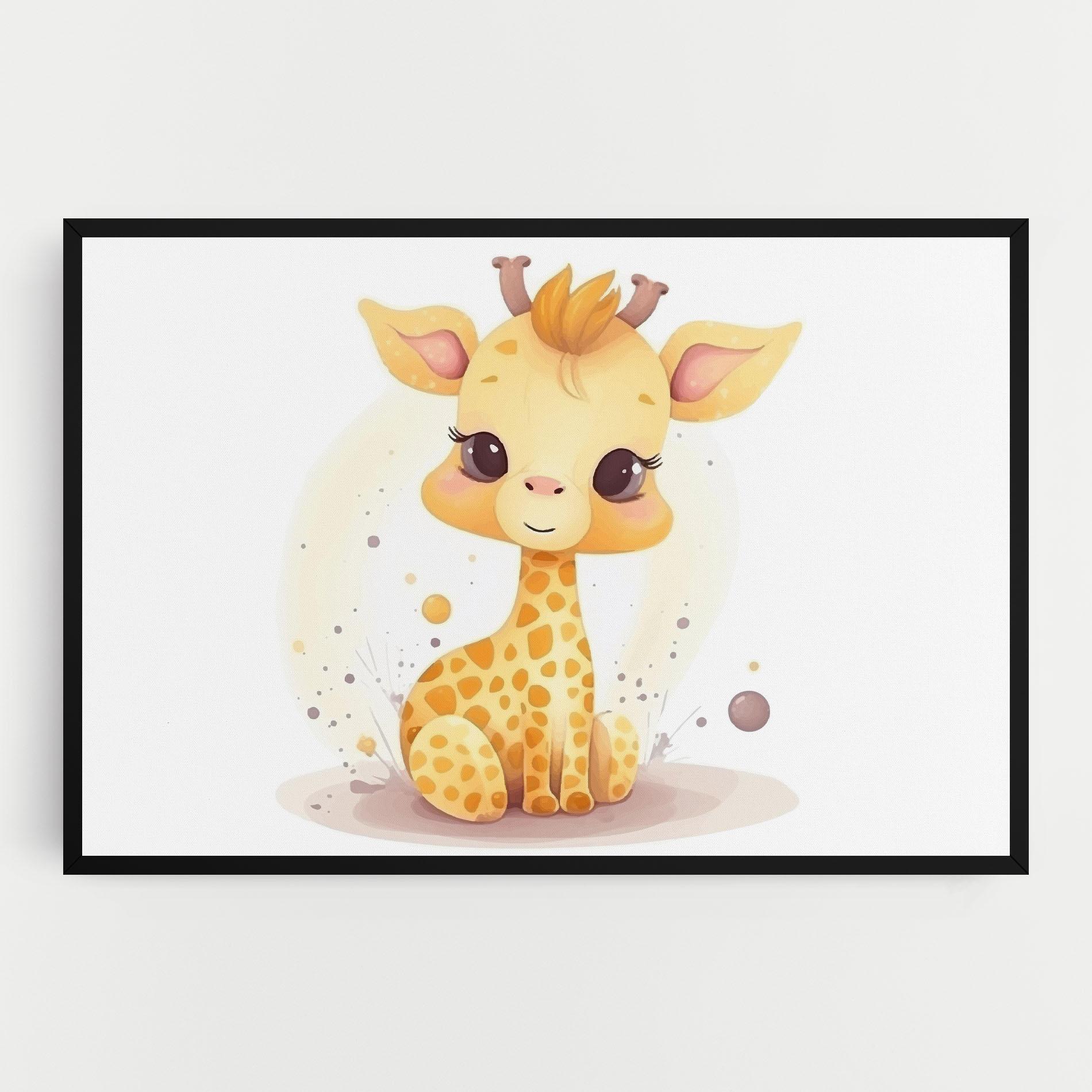 Картина на платно Adorable Giraffe mockup 0