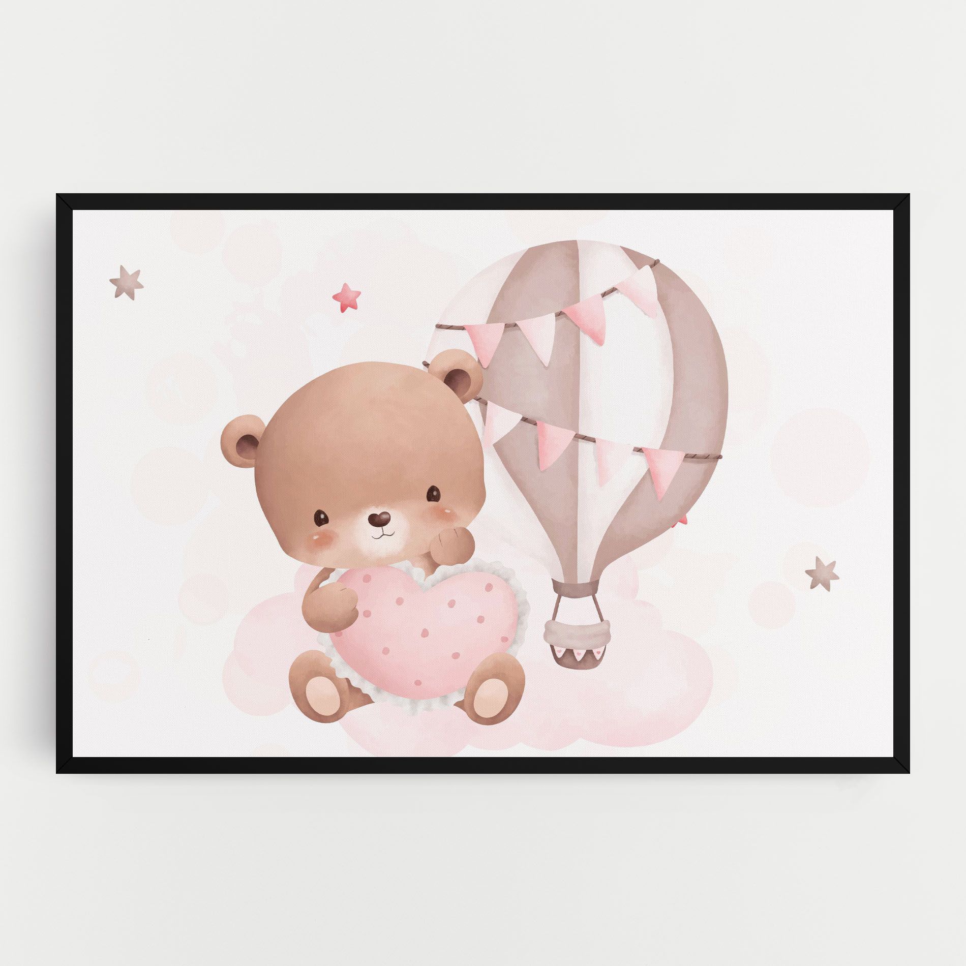 Pink Heart Bear mockup 0
