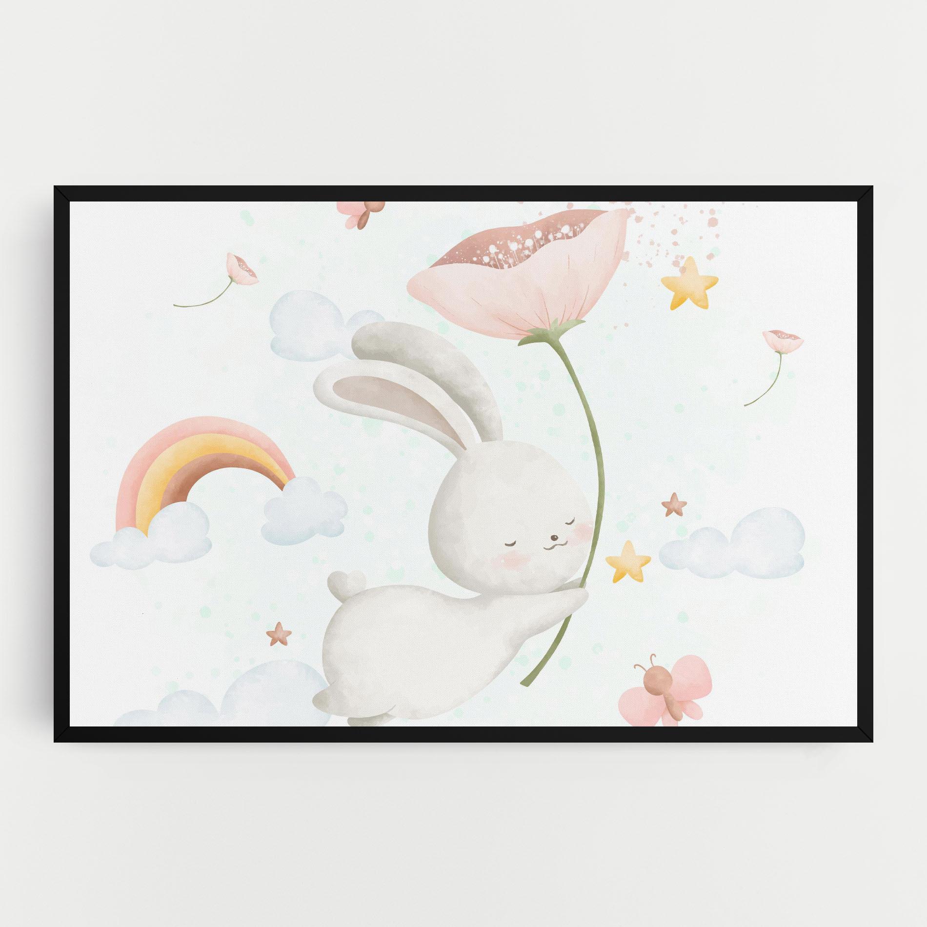 Картина на платно Spring Flower Bunny mockup 0