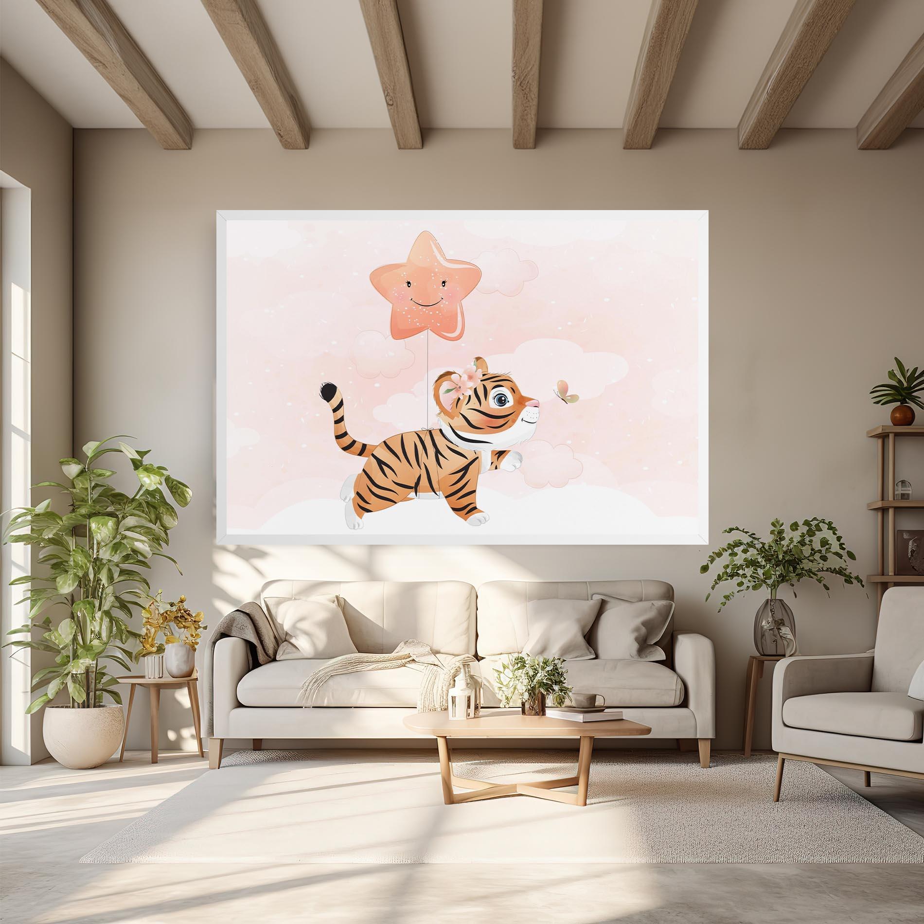 Картина на платно Baby Tiger Art mockup 6