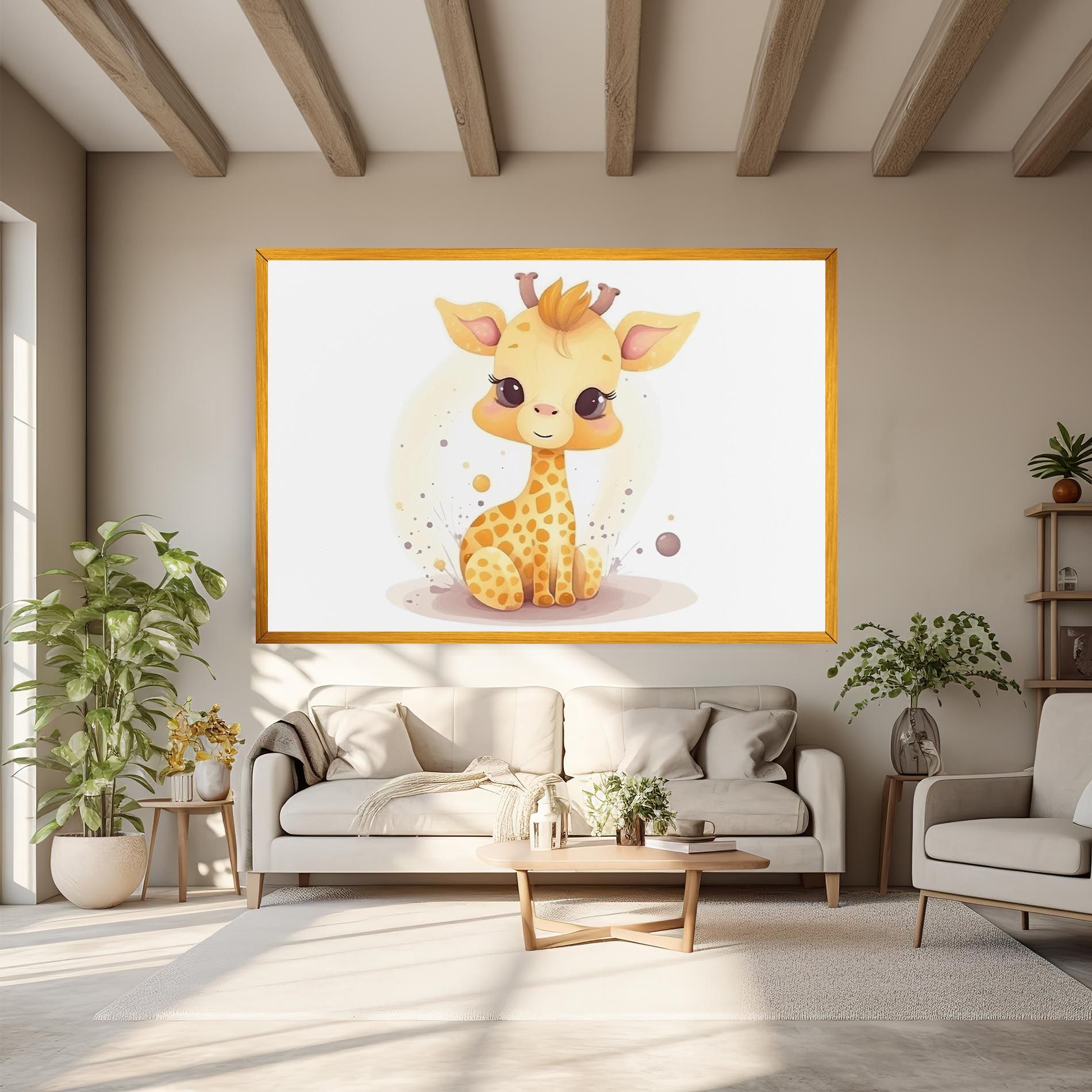 Adorable Giraffe mockup 6
