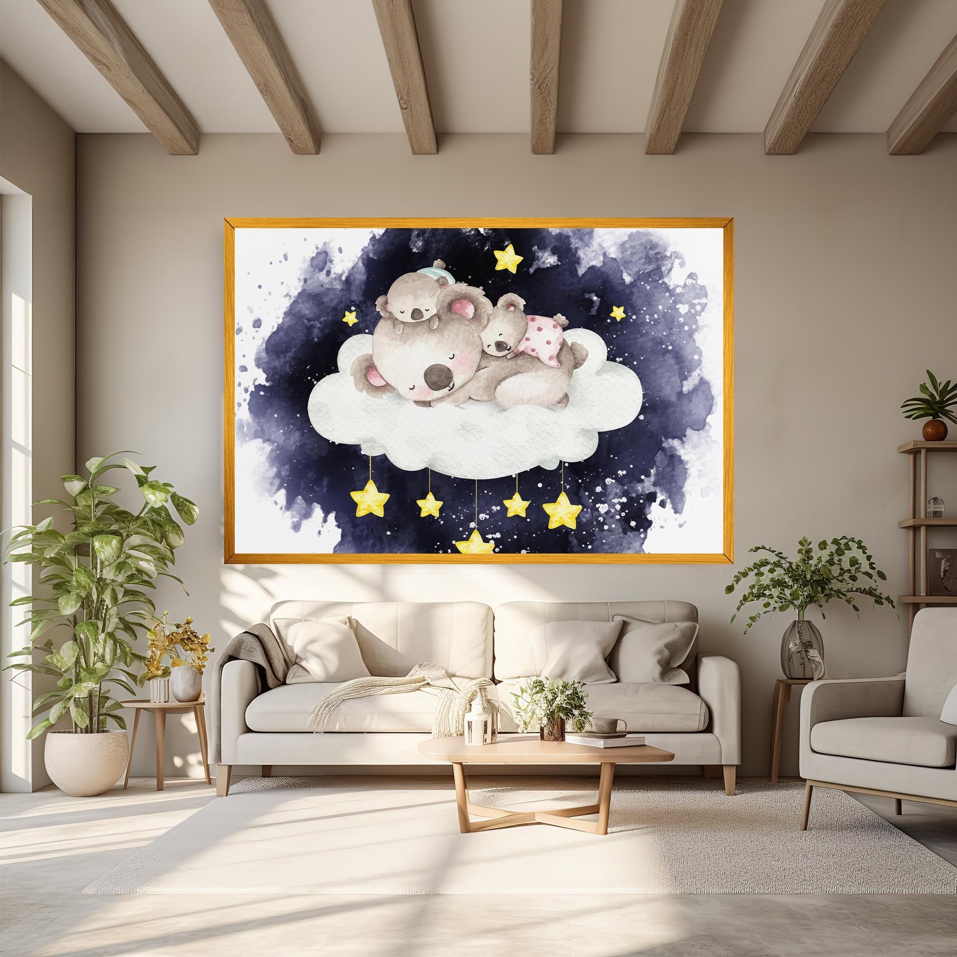 Baby Koala Sleeping mockup 6