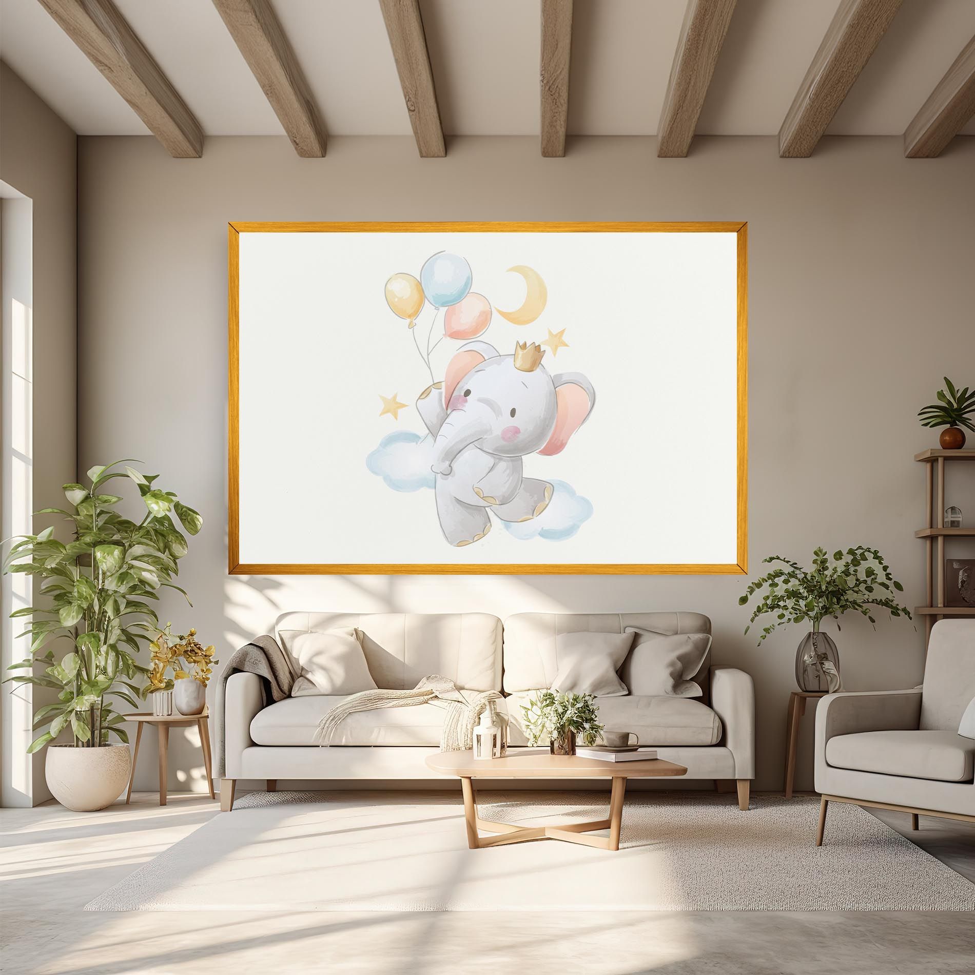 Elephant Flying mockup 6