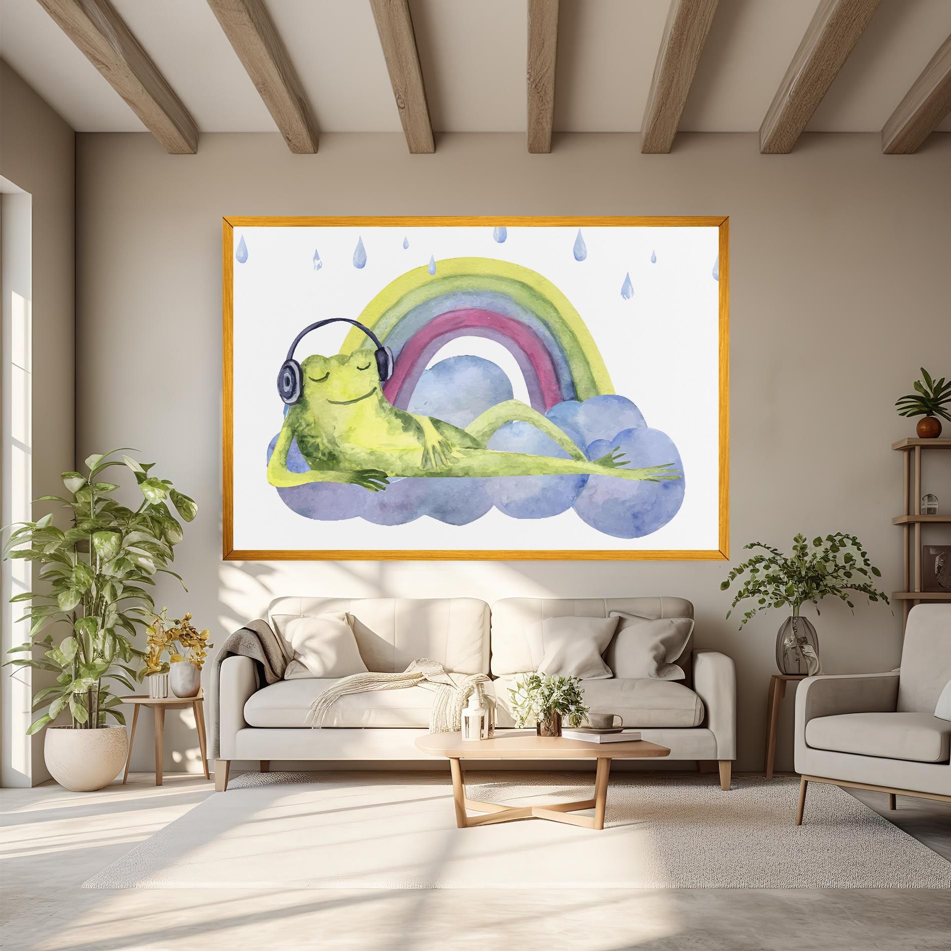 Rainbow Frog mockup 6