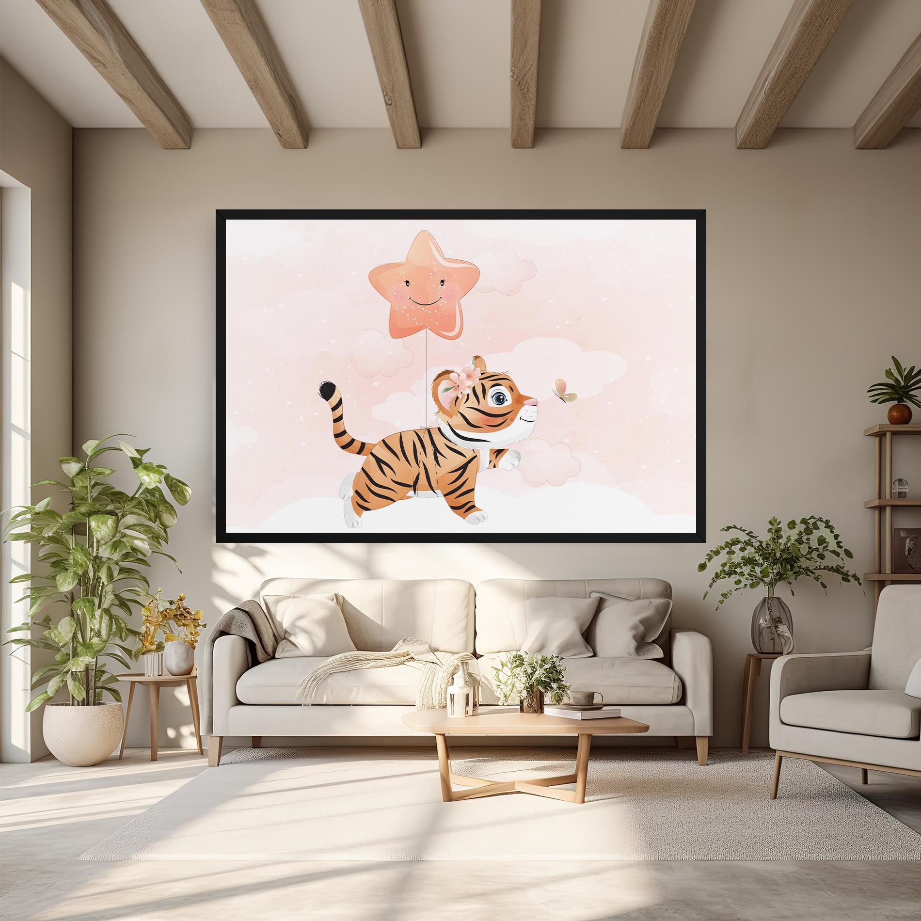 Baby Tiger Art mockup 6