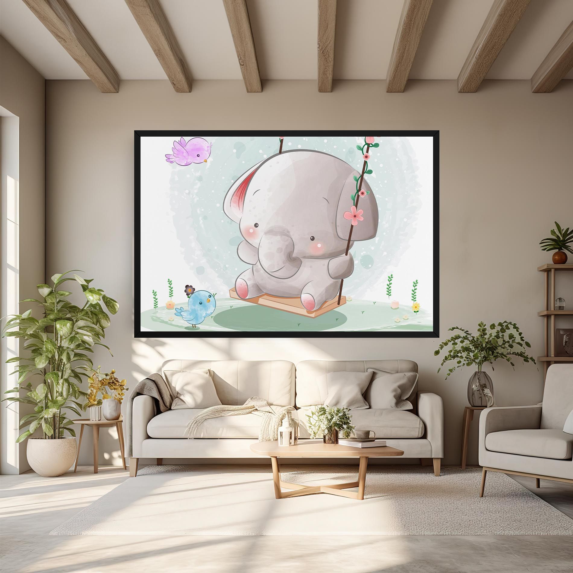 Bird Baby Elephant mockup 6