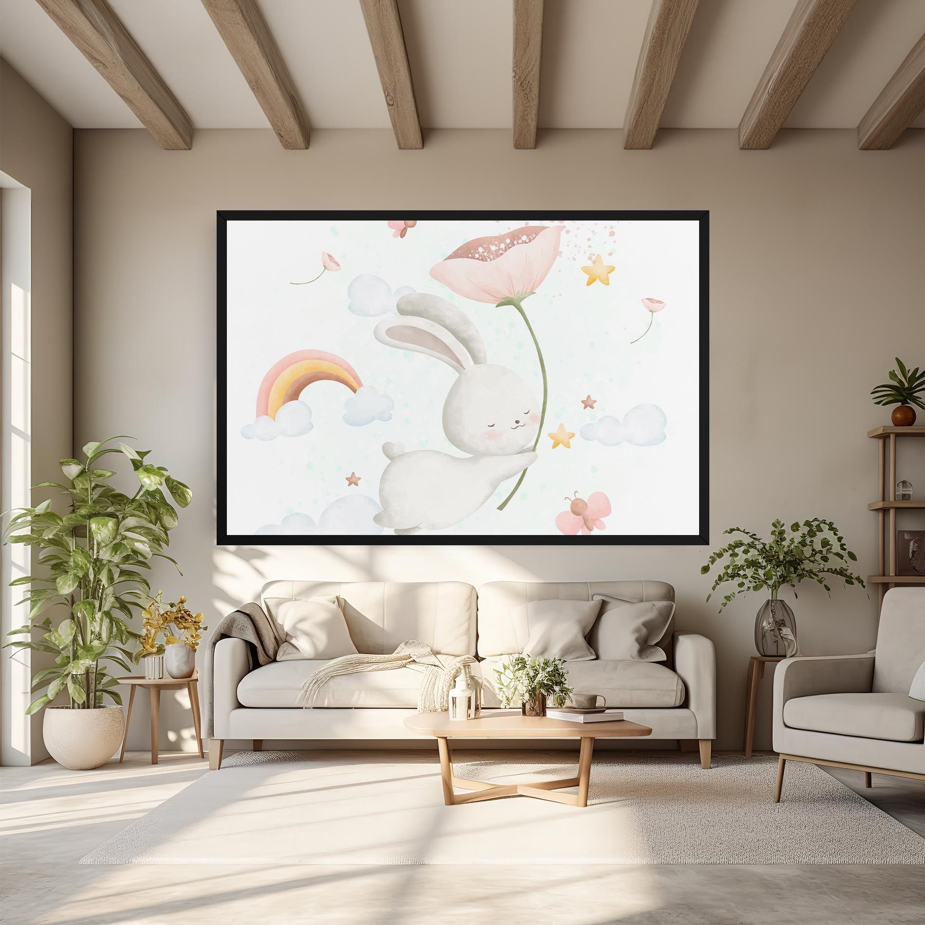 Spring Flower Bunny mockup 6