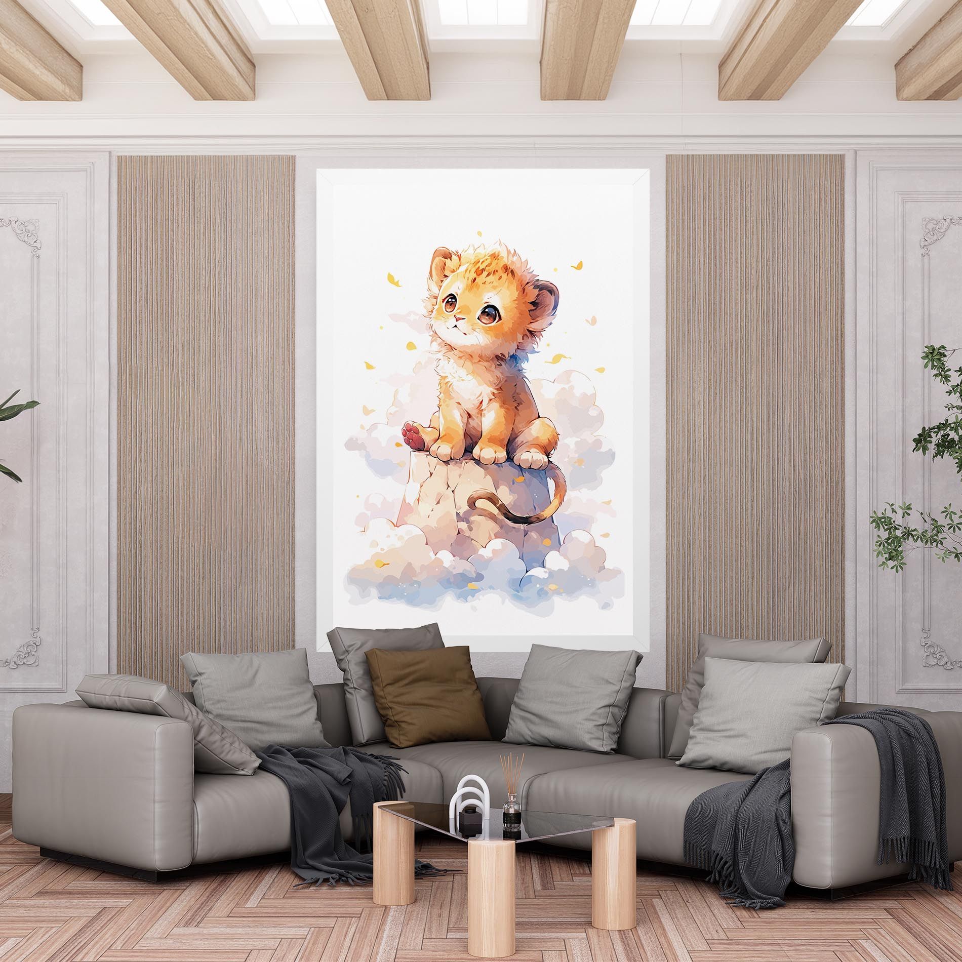 Cute Cloud Lion mockup 6
