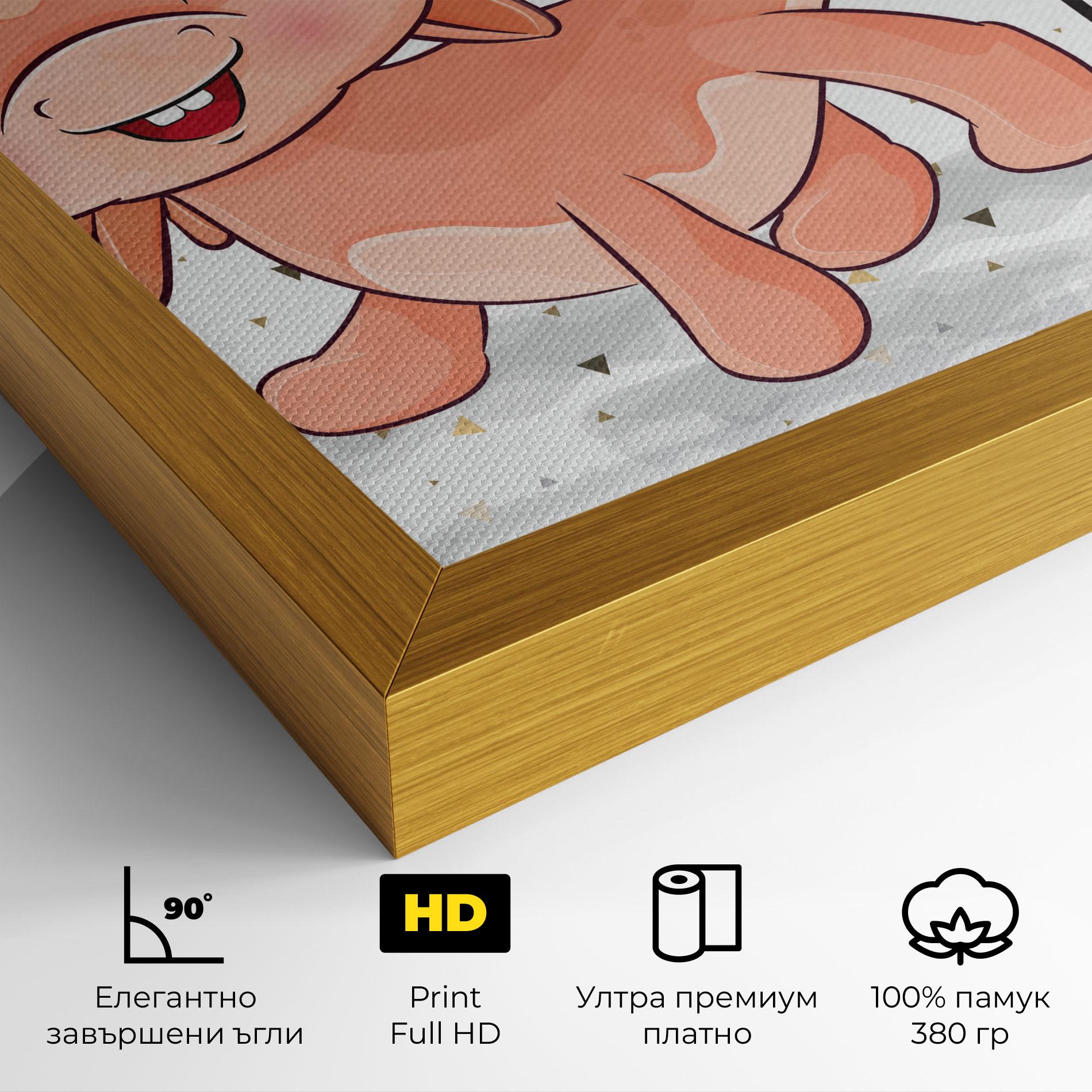 Картина на платно Baby Cute Dragon mockup 4