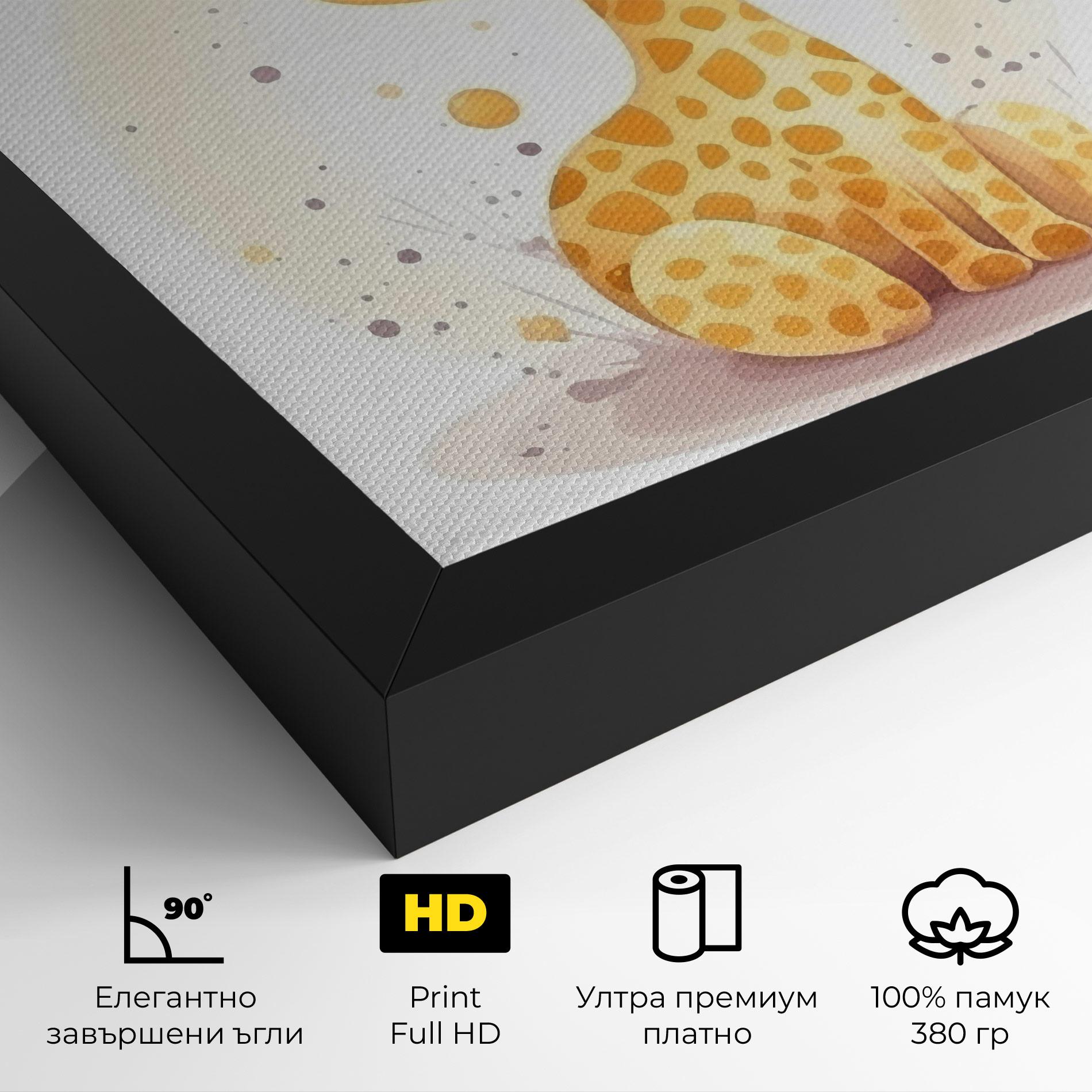 Картина на платно Adorable Giraffe mockup 4