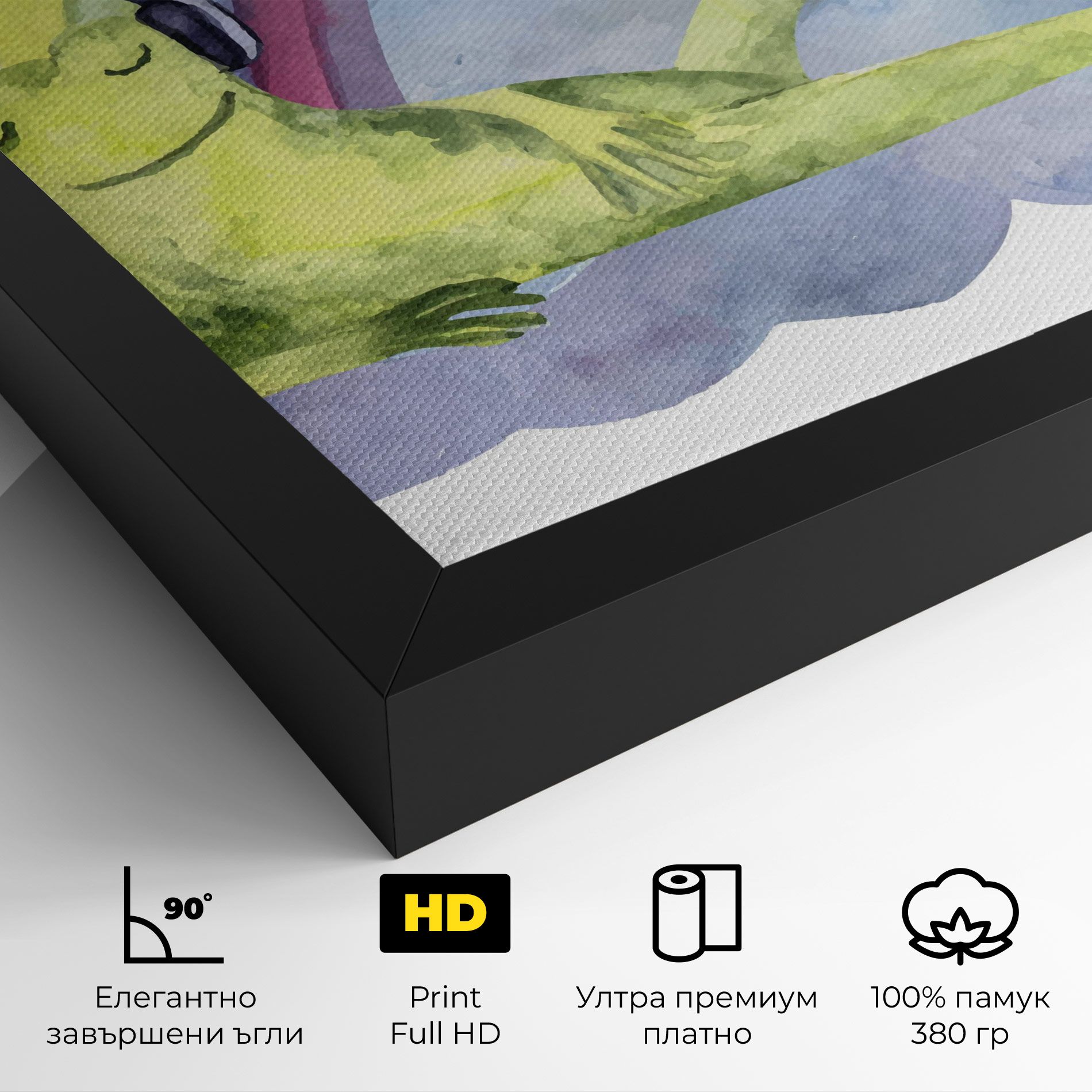 Rainbow Frog mockup 4