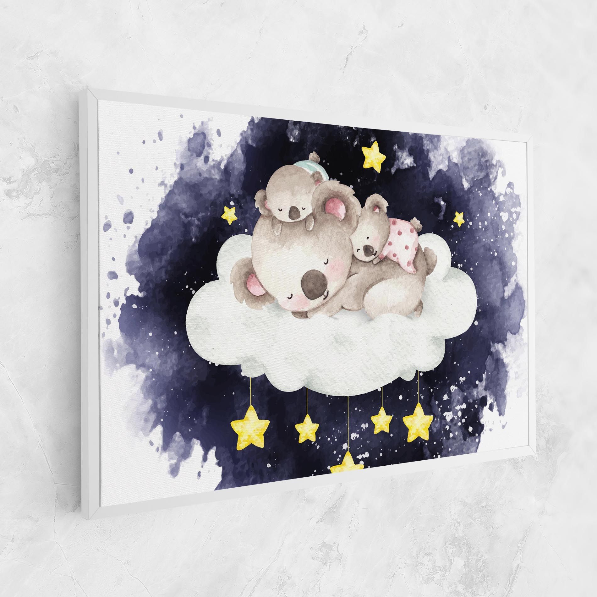 Baby Koala Sleeping mockup 1