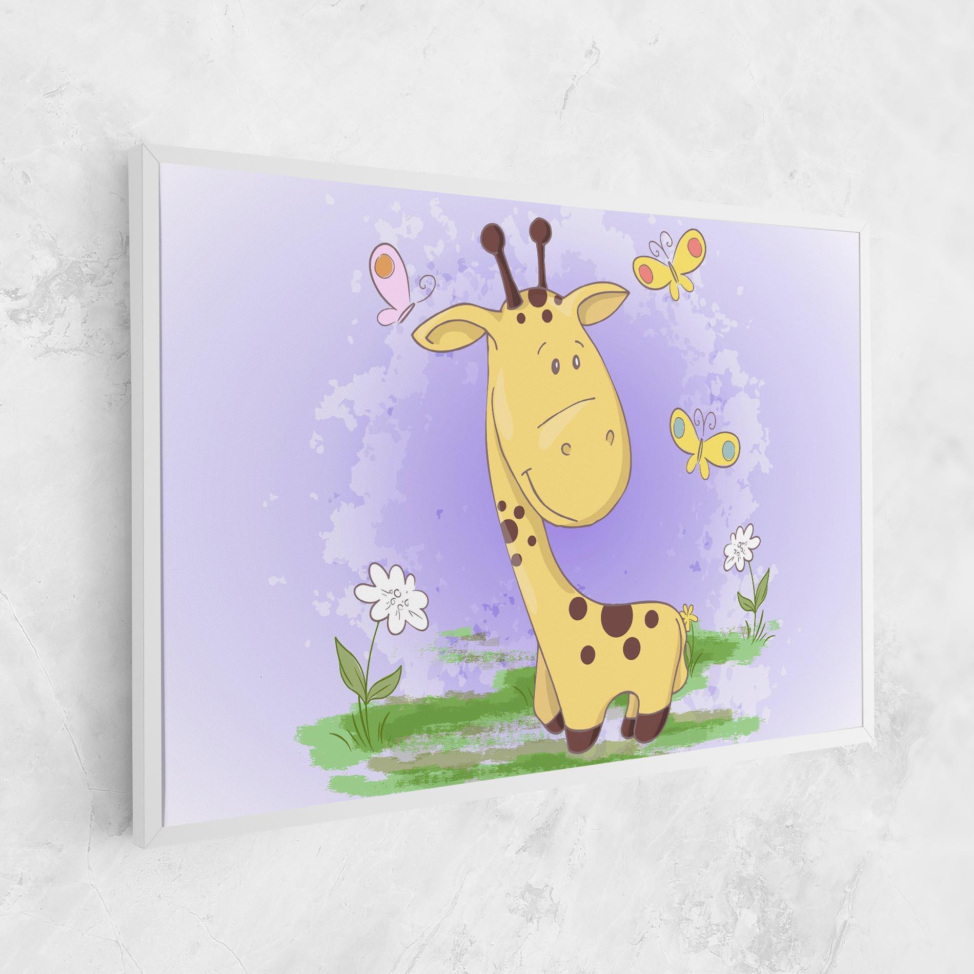 Картина на платно Cute Giraffe mockup 1