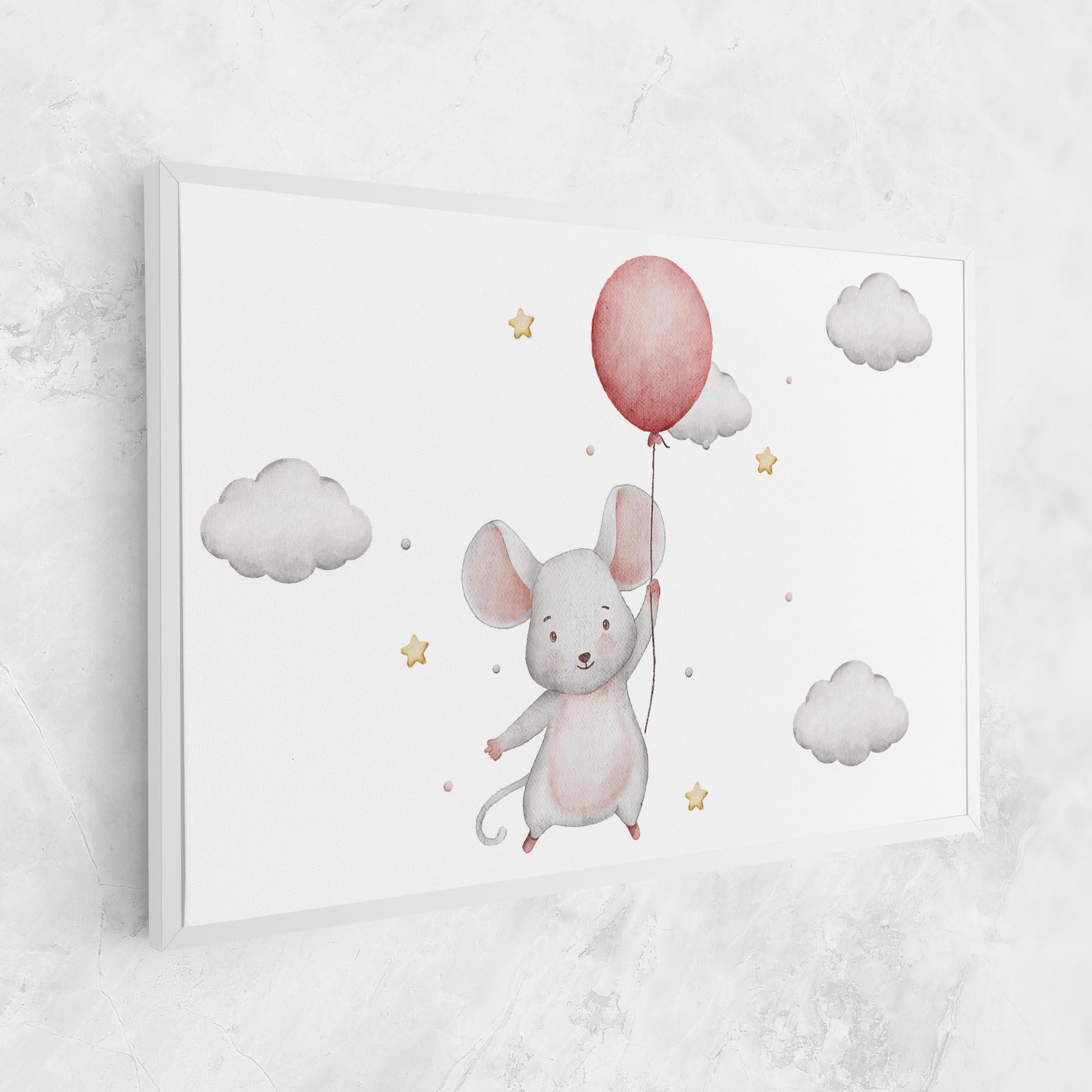Картина на платно Mouse Balloon mockup 1