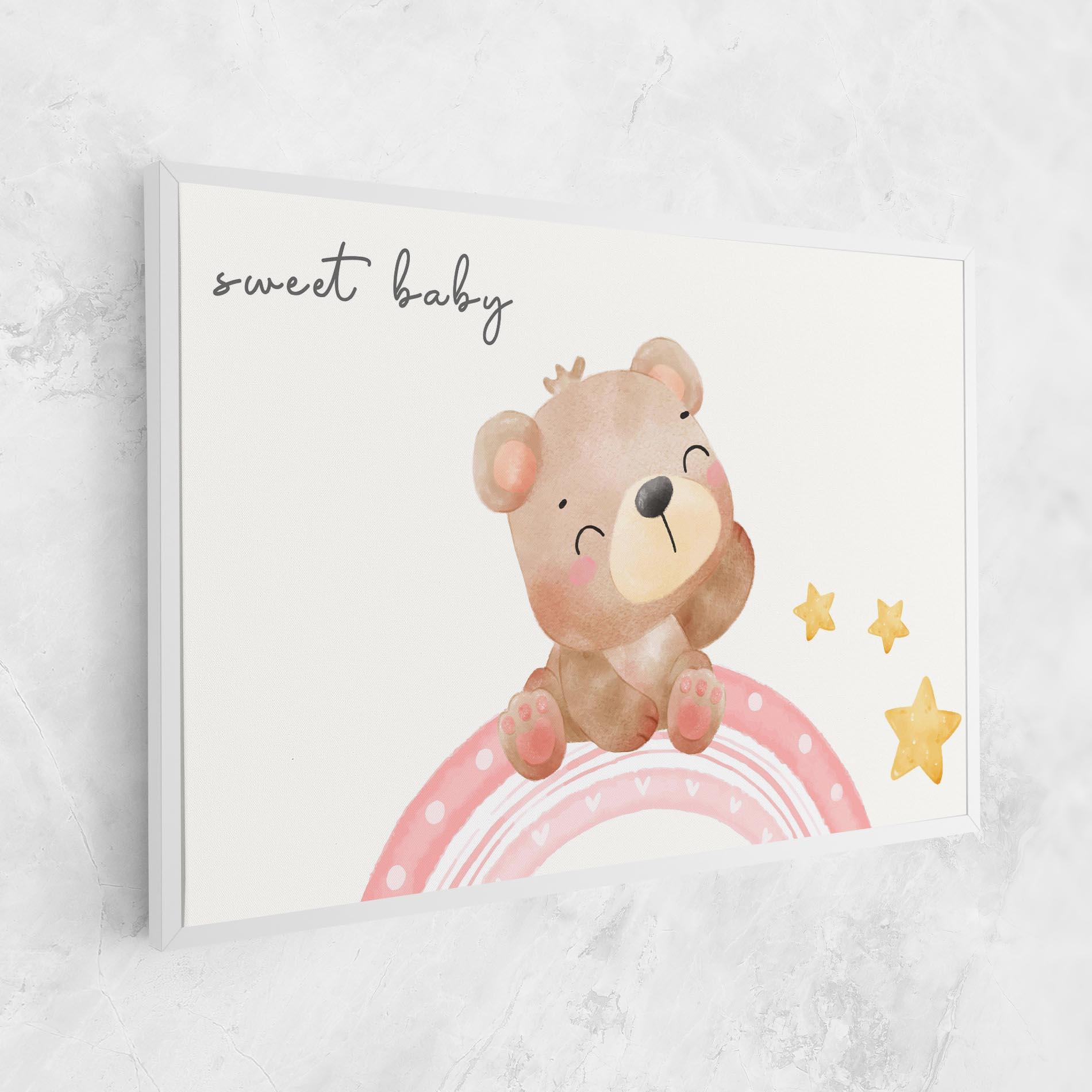 Картина на платно Sweet Baby Bear mockup 1