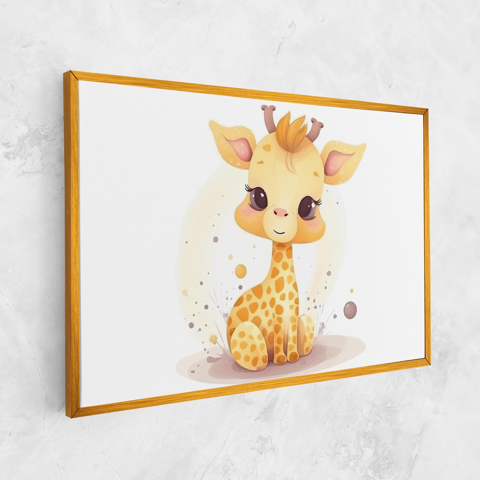 Картина на платно Adorable Giraffe mockup 1
