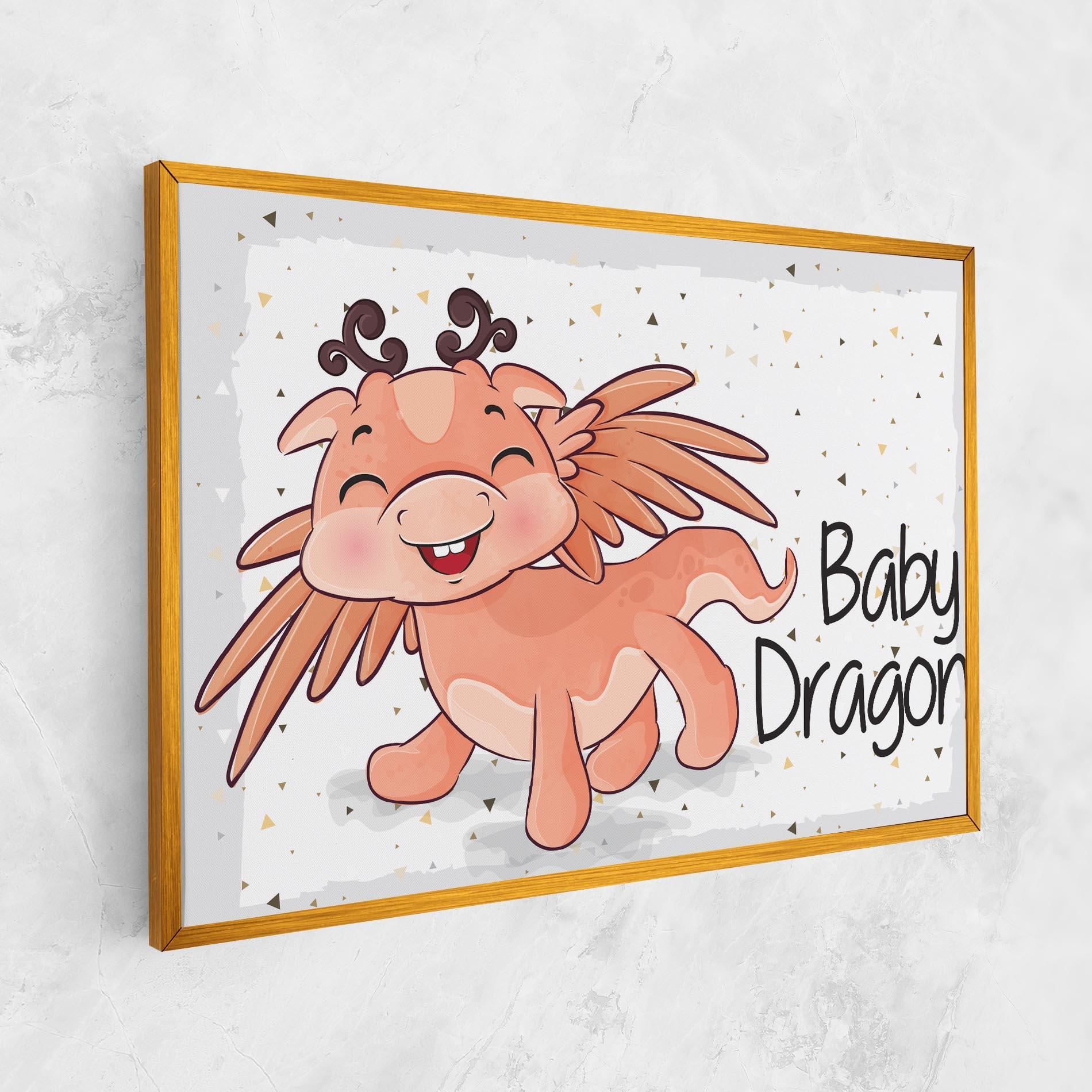 Картина на платно Baby Cute Dragon mockup 1